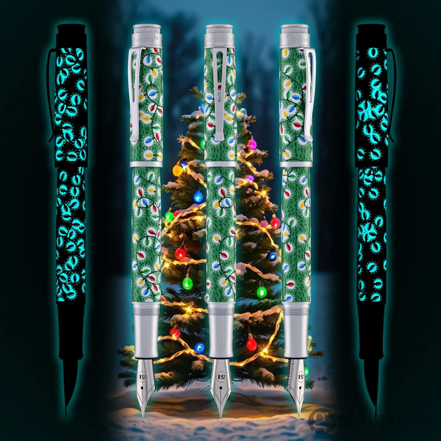 7200-retro-51-goldspot-exclusive-tornado-fountain-pen-in-sparky-christmas-lights-10.webp Retro 51 Goldspot Exclusive Tornado Fountain Pen in Sparky Christmas Lights