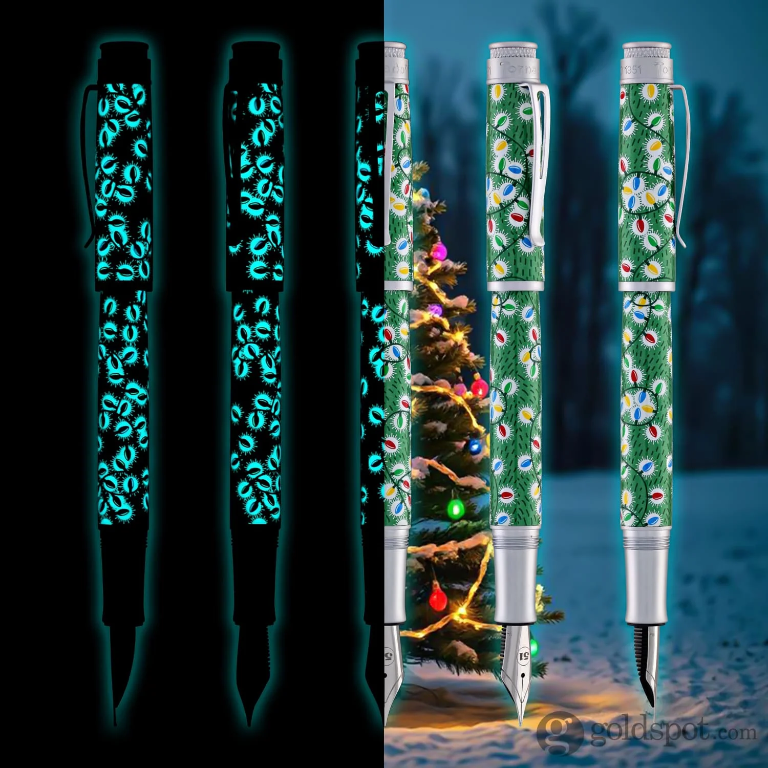 7200-retro-51-goldspot-exclusive-tornado-fountain-pen-in-sparky-christmas-lights-11.webp Retro 51 Goldspot Exclusive Tornado Fountain Pen in Sparky Christmas Lights