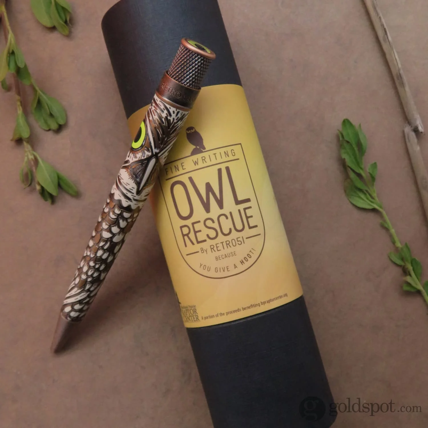 7224-retro-51-tornado-rollerball-pen-in-owl-rescue-2.webp Retro 51 Tornado Rollerball Pen in Owl Rescue