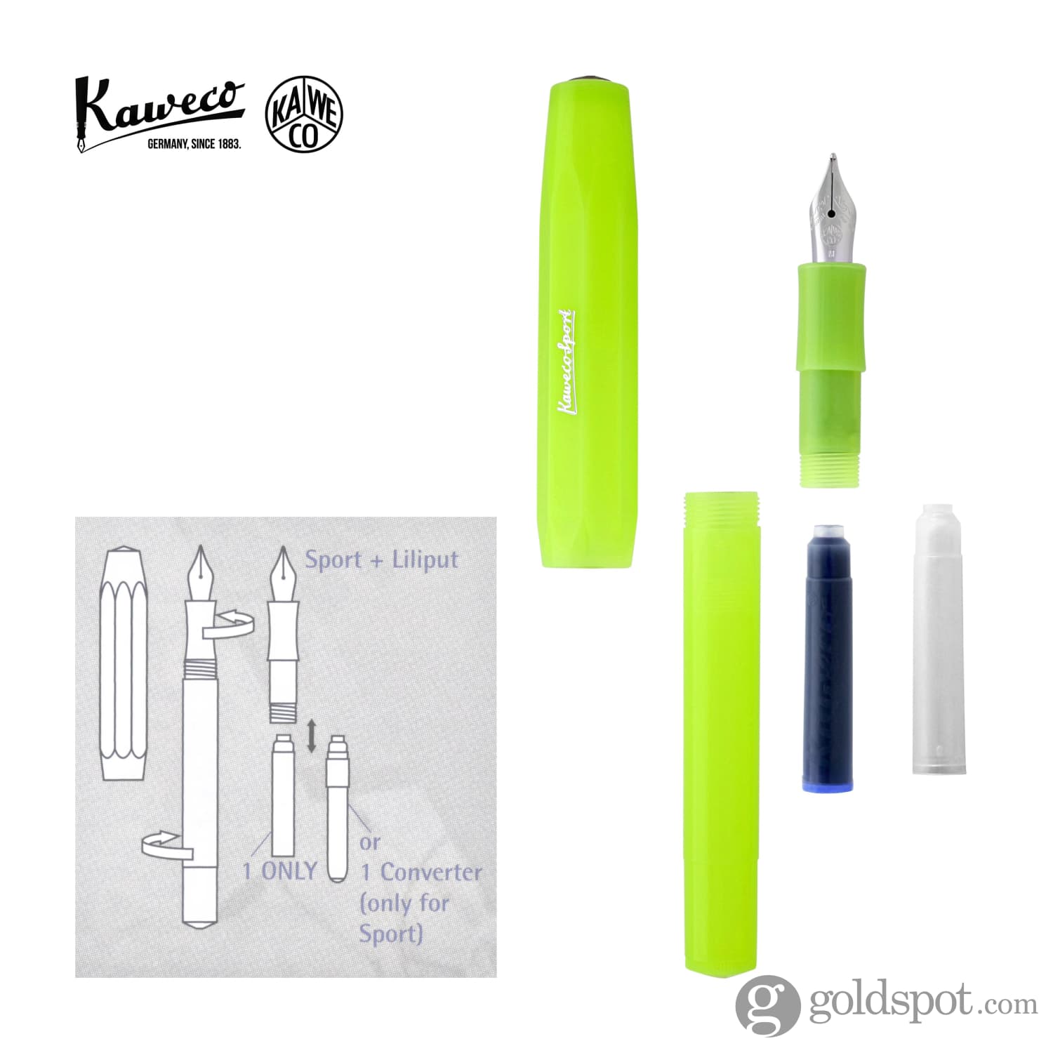 7245-kaweco-frosted-sport-fountain-pen-in-lime-7.jpg Kaweco Frosted Sport Fountain Pen in Lime