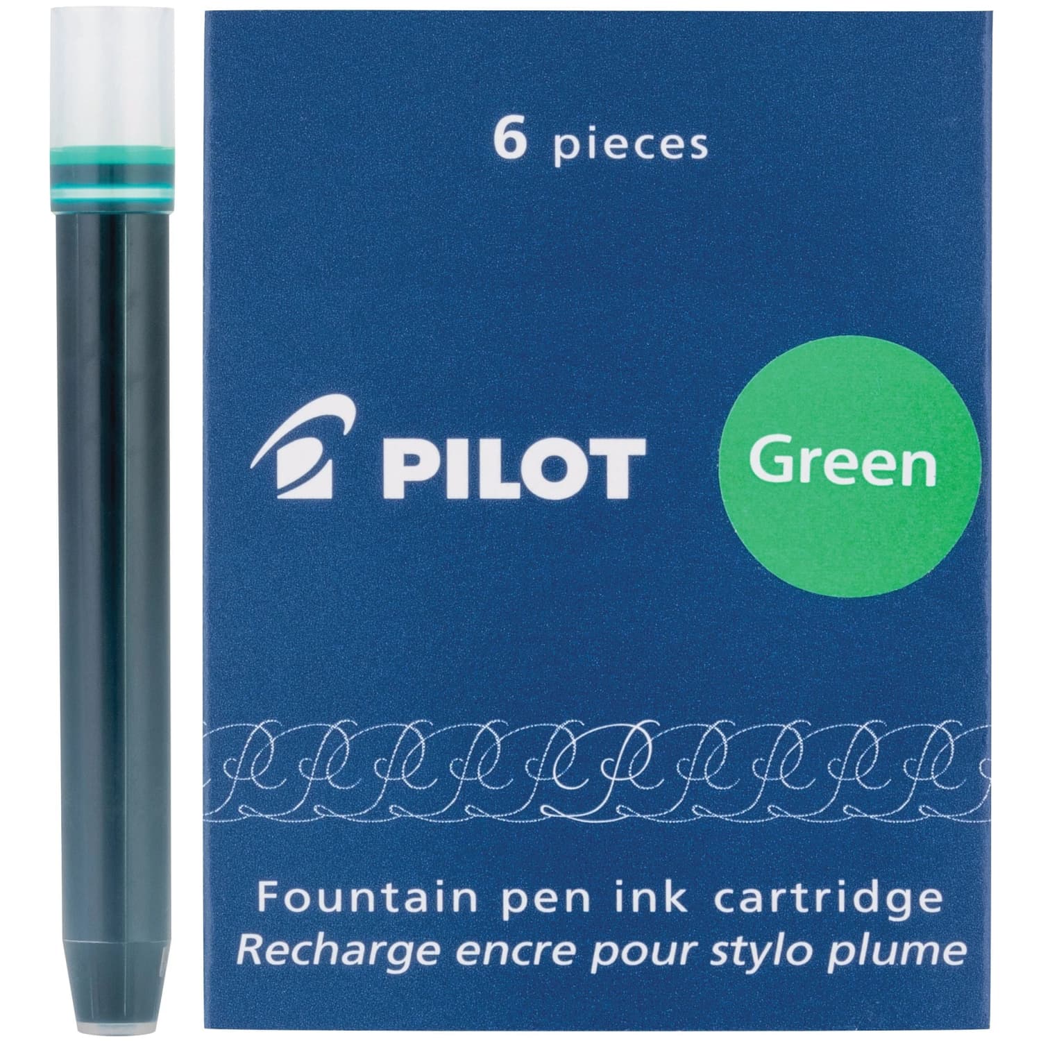 7254-pilot-namiki-ink-cartridge-in-green-pack-of-6-1.jpg Pilot Namiki Ink Cartridge in Green - Pack of 6