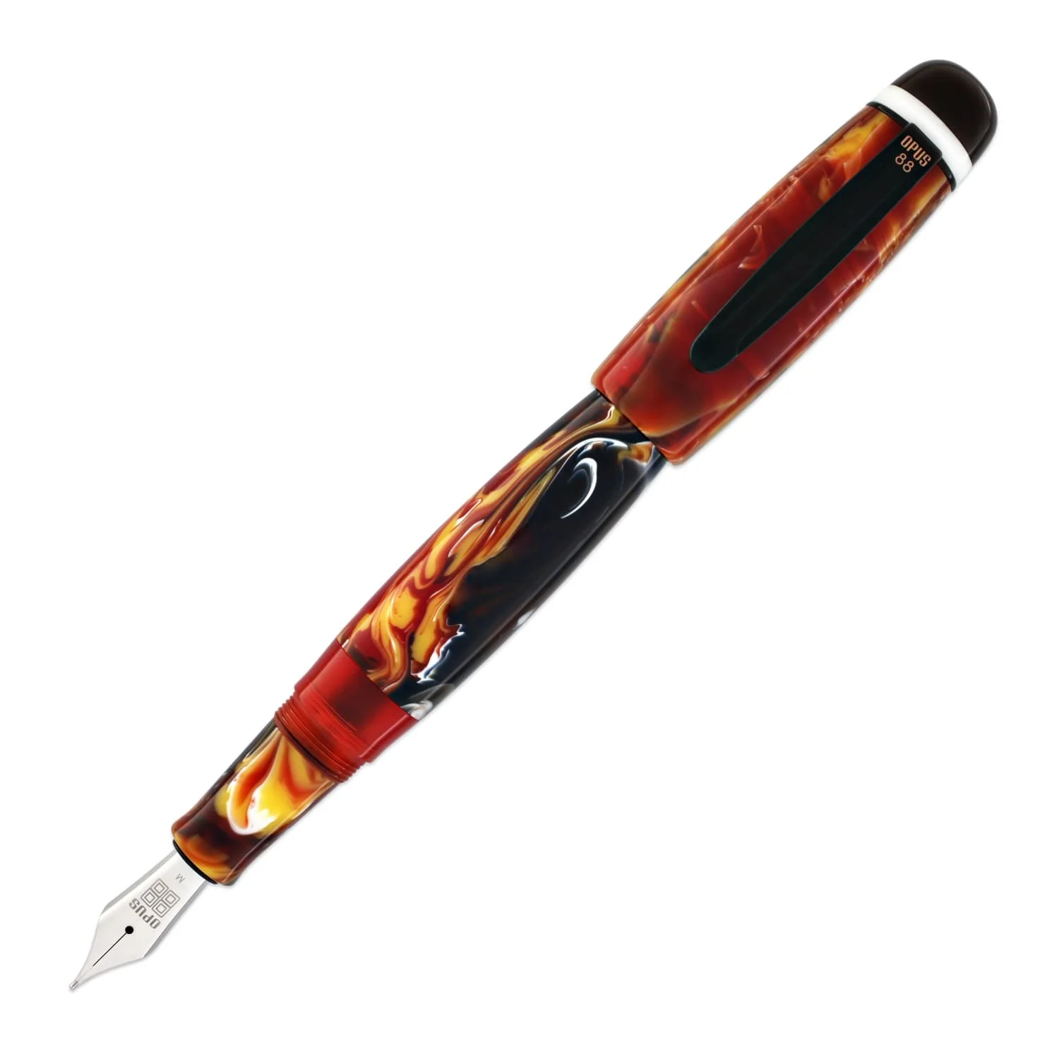 7264-opus-88-bela-fountain-pen-in-red-1.webp Opus 88 Bela Fountain Pen in Red