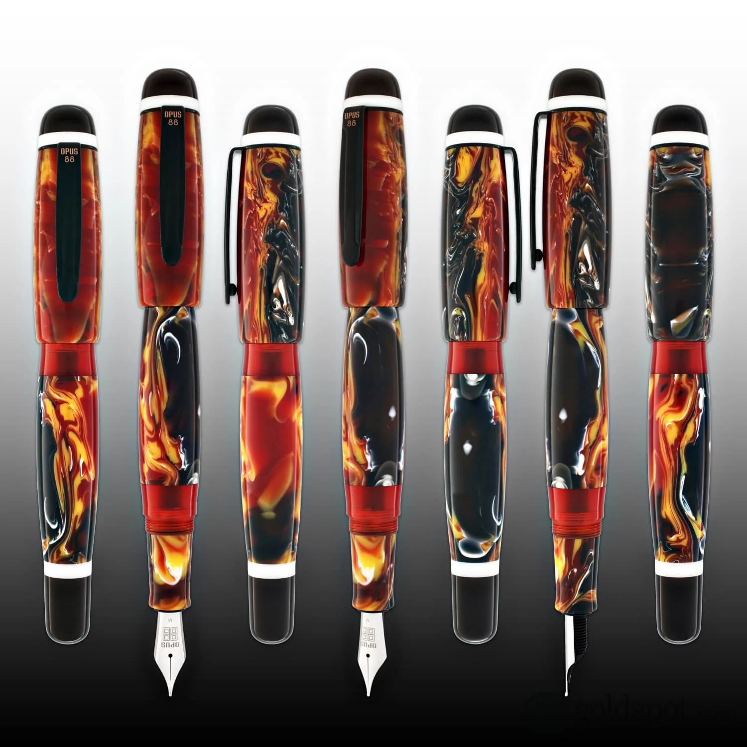 Opus 88 Bela Fountain Pen in Red