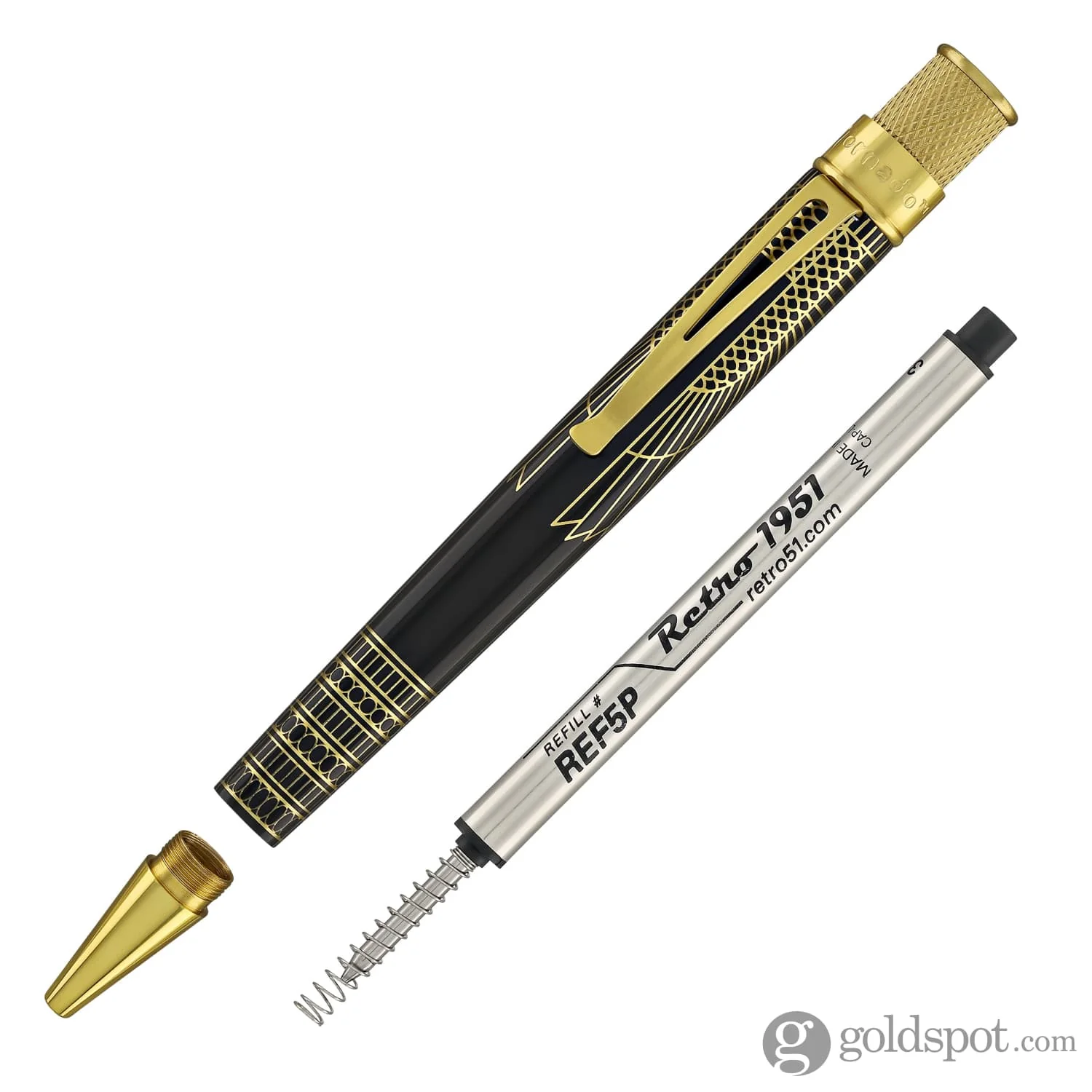 Retro 51 Tornado Vintage Metalsmith Rollerball Pen in Cleopatra