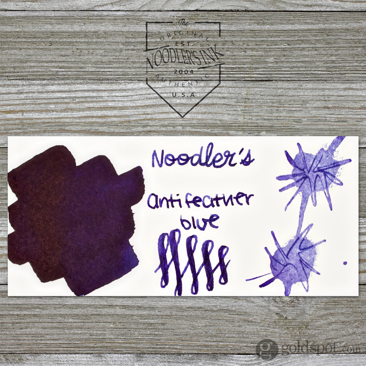 Noodler's X-Feather Blue Bottled Fountain Pen Ink - 3oz Bottle