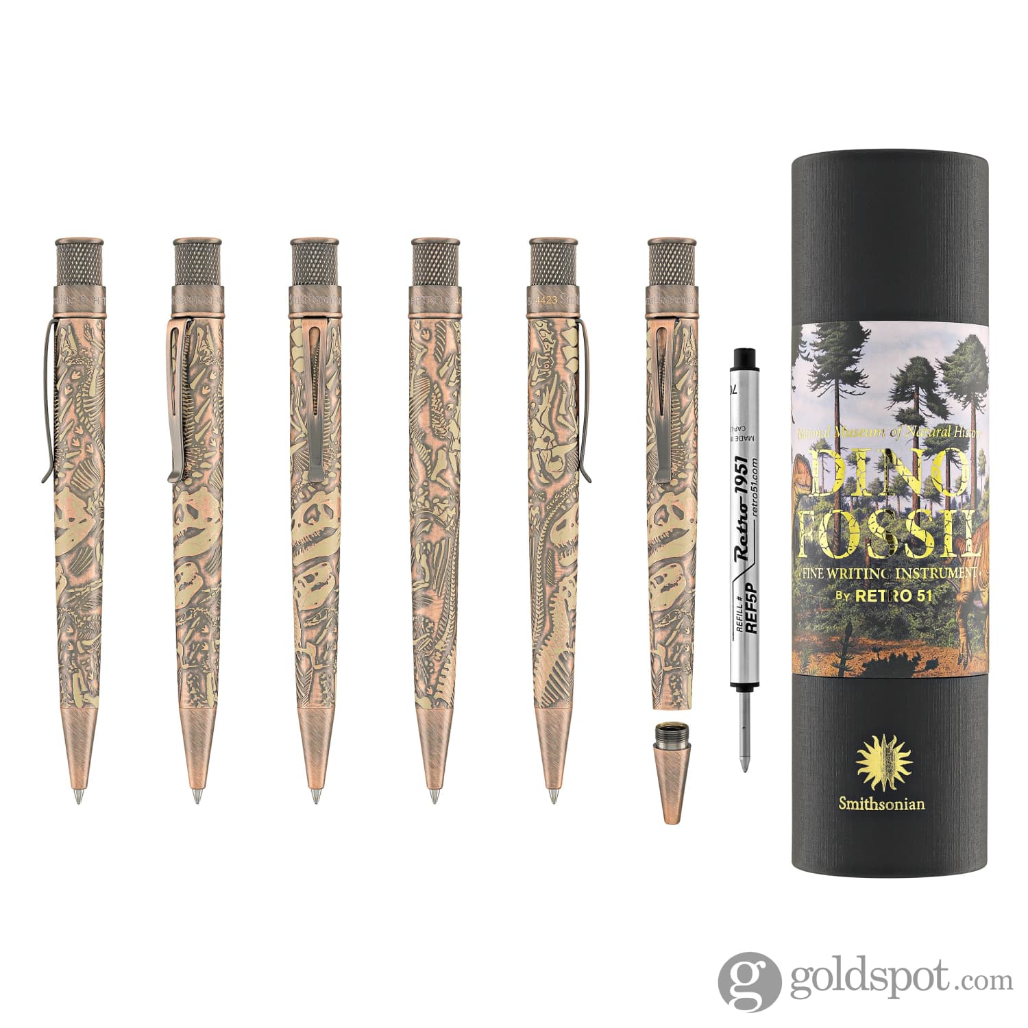 Retro 51 Tornado Smithsonian Rollerball Pen in Dino Fossil