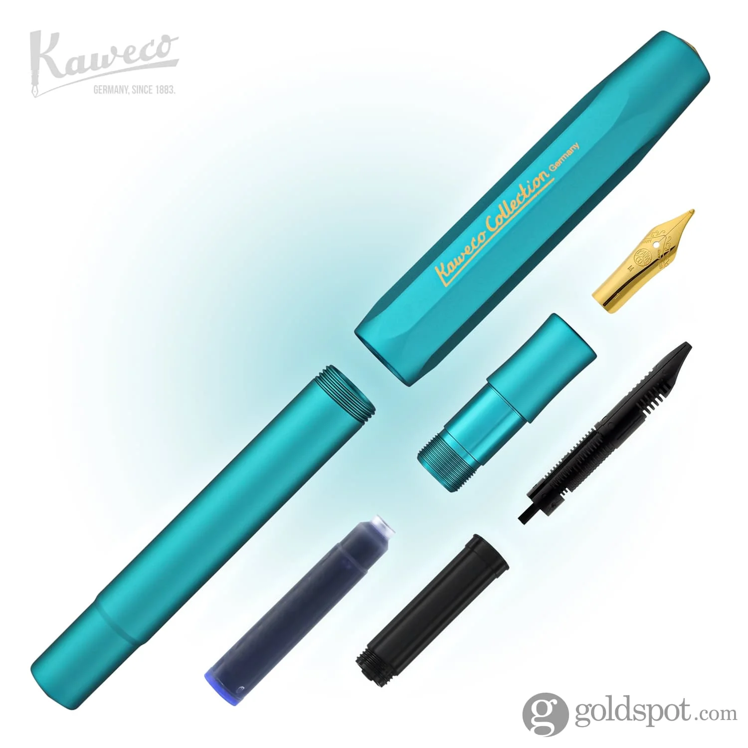 Kaweco AL Sport Fountain Pen in Iguana Blue