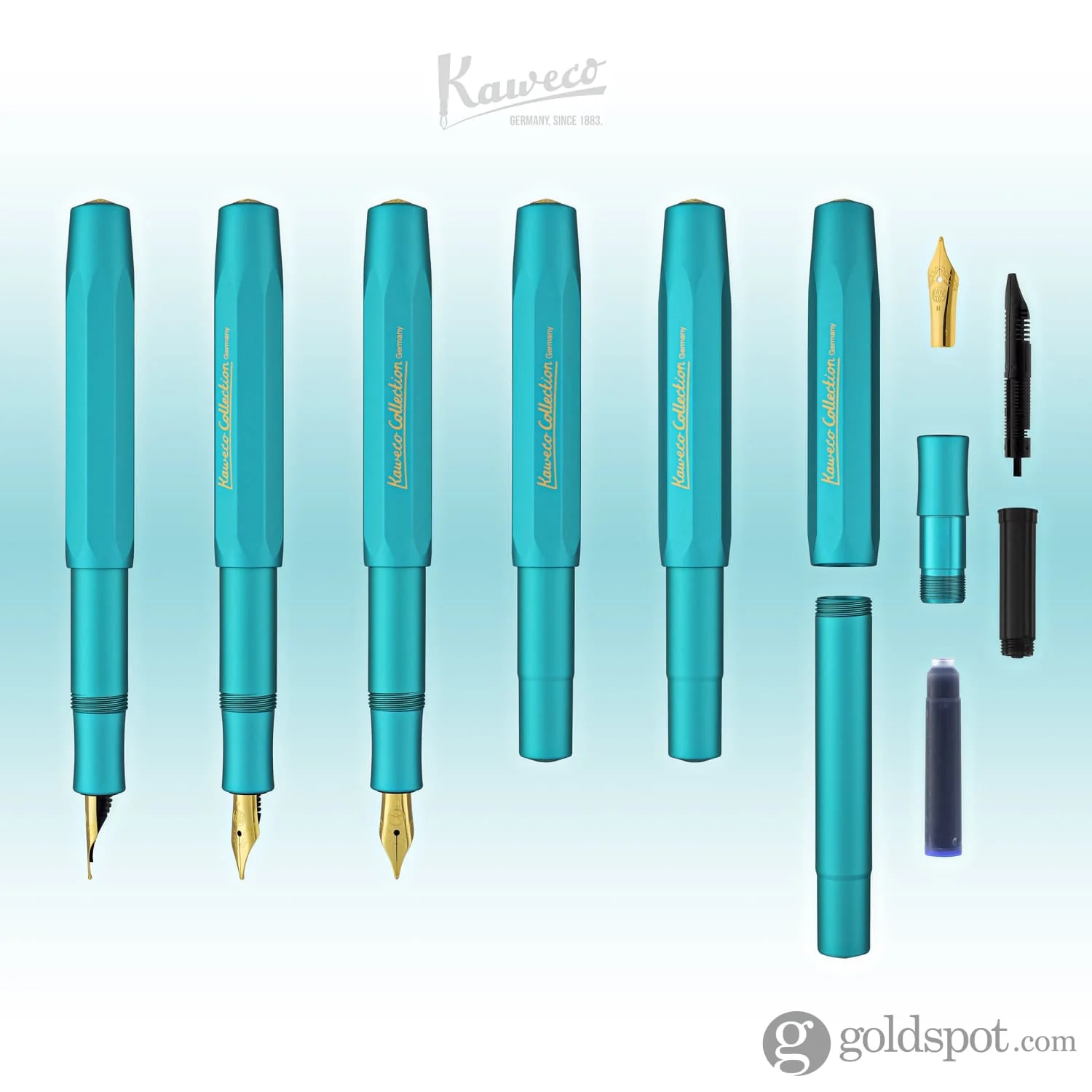 Kaweco AL Sport Fountain Pen in Iguana Blue