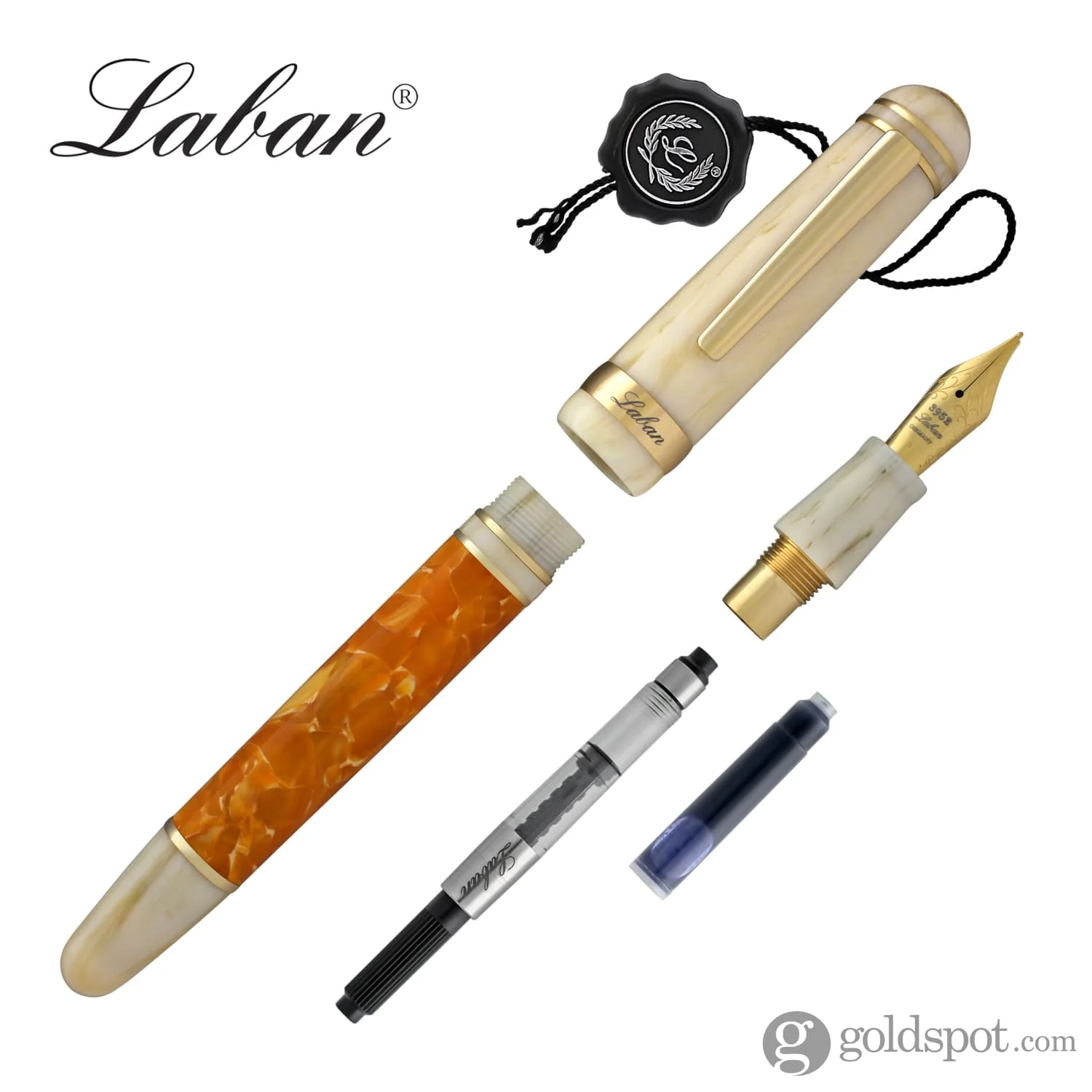 Laban 325 Fountain Pen in Sun Orange