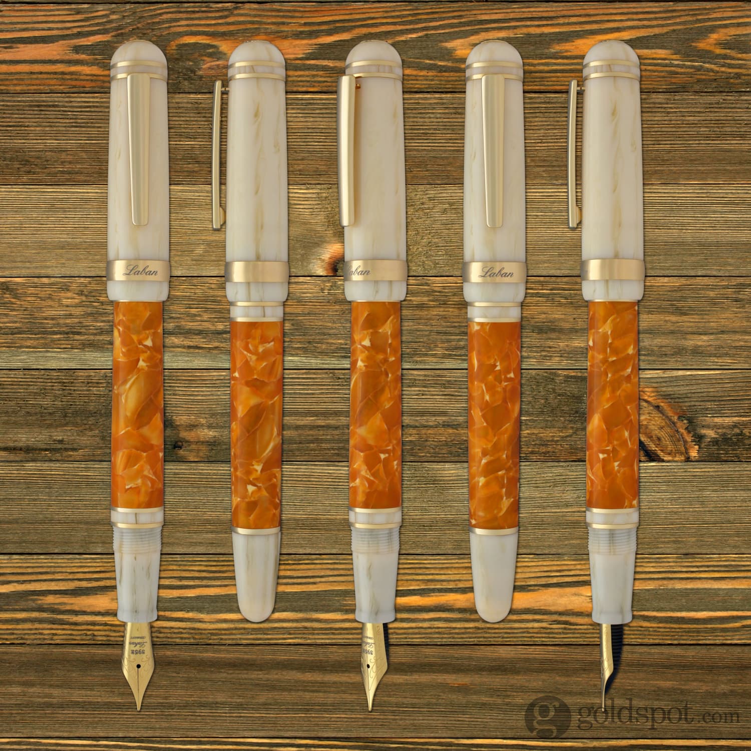 Laban 325 Fountain Pen in Sun Orange