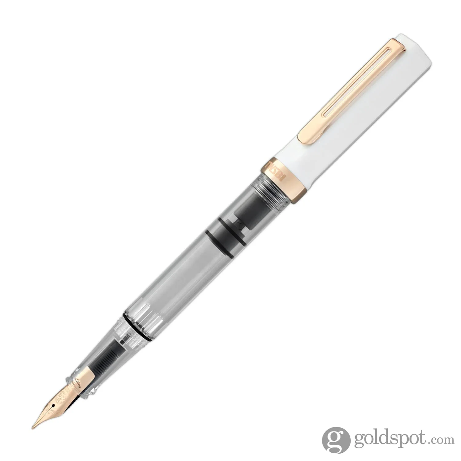 7373-twsbi-eco-fountain-pen-in-white-rose-gold-2.webp TWSBI Eco Fountain Pen in White Rose Gold