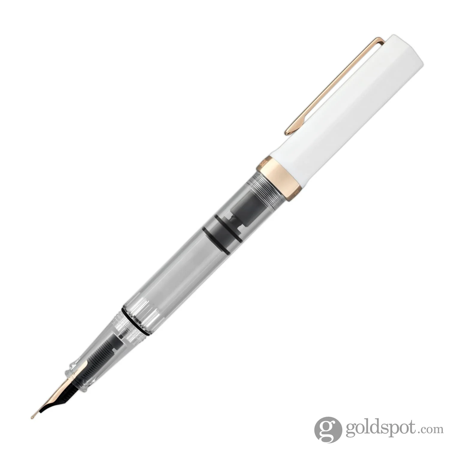 7373-twsbi-eco-fountain-pen-in-white-rose-gold-3.webp TWSBI Eco Fountain Pen in White Rose Gold