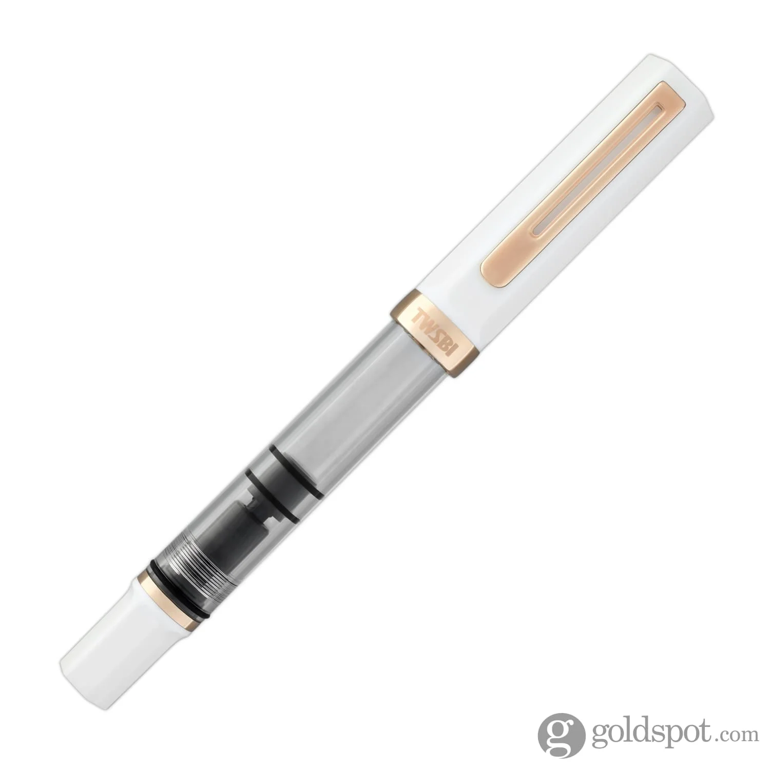 7373-twsbi-eco-fountain-pen-in-white-rose-gold-4.webp TWSBI Eco Fountain Pen in White Rose Gold