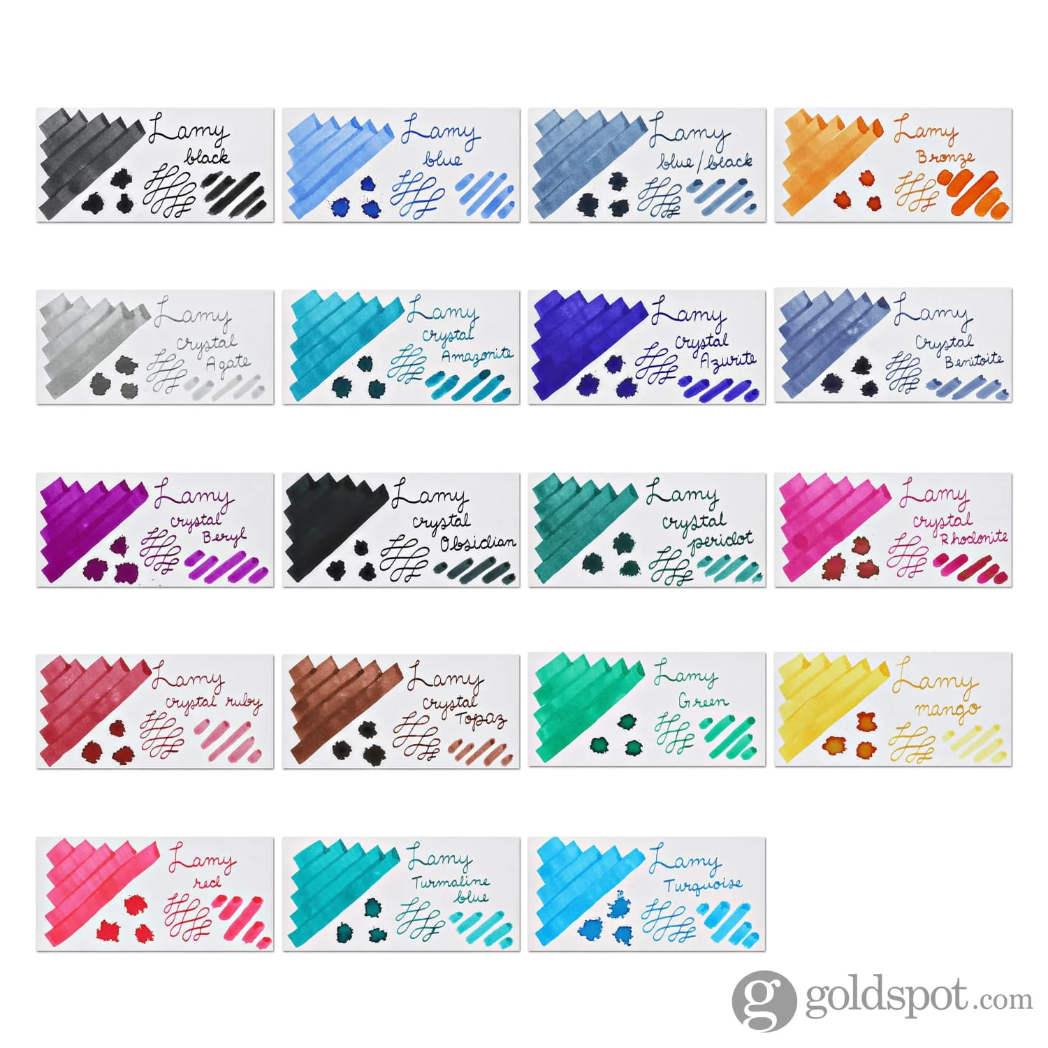 Lamy Bottled Ink in Blue with Blotting Paper - 50 mL