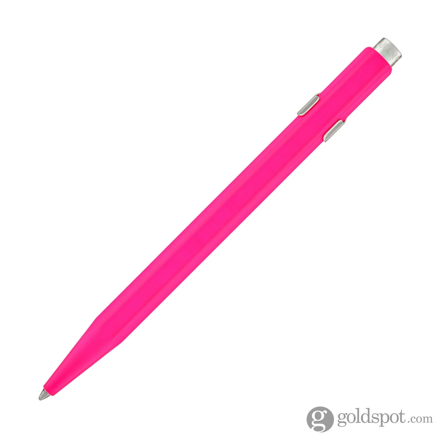 Caran d'Ache 849 Metal Ballpoint Pen in Fluorescent Pink