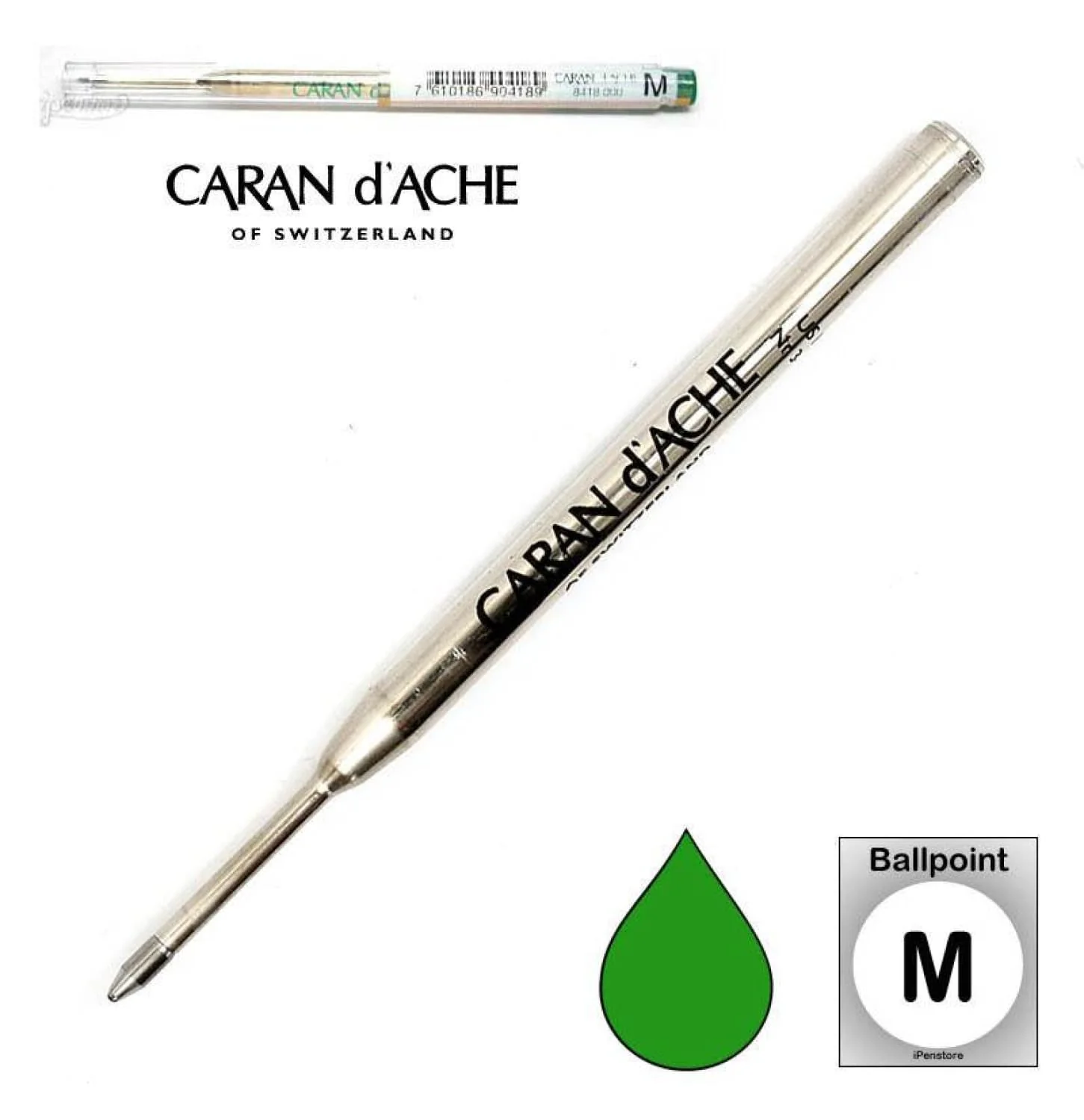 7465-caran-d-ache-goliath-ballpoint-pen-refill-in-green-medium-point-1.webp Caran d'Ache Goliath Ballpoint Pen Refill in Green - Medium Point