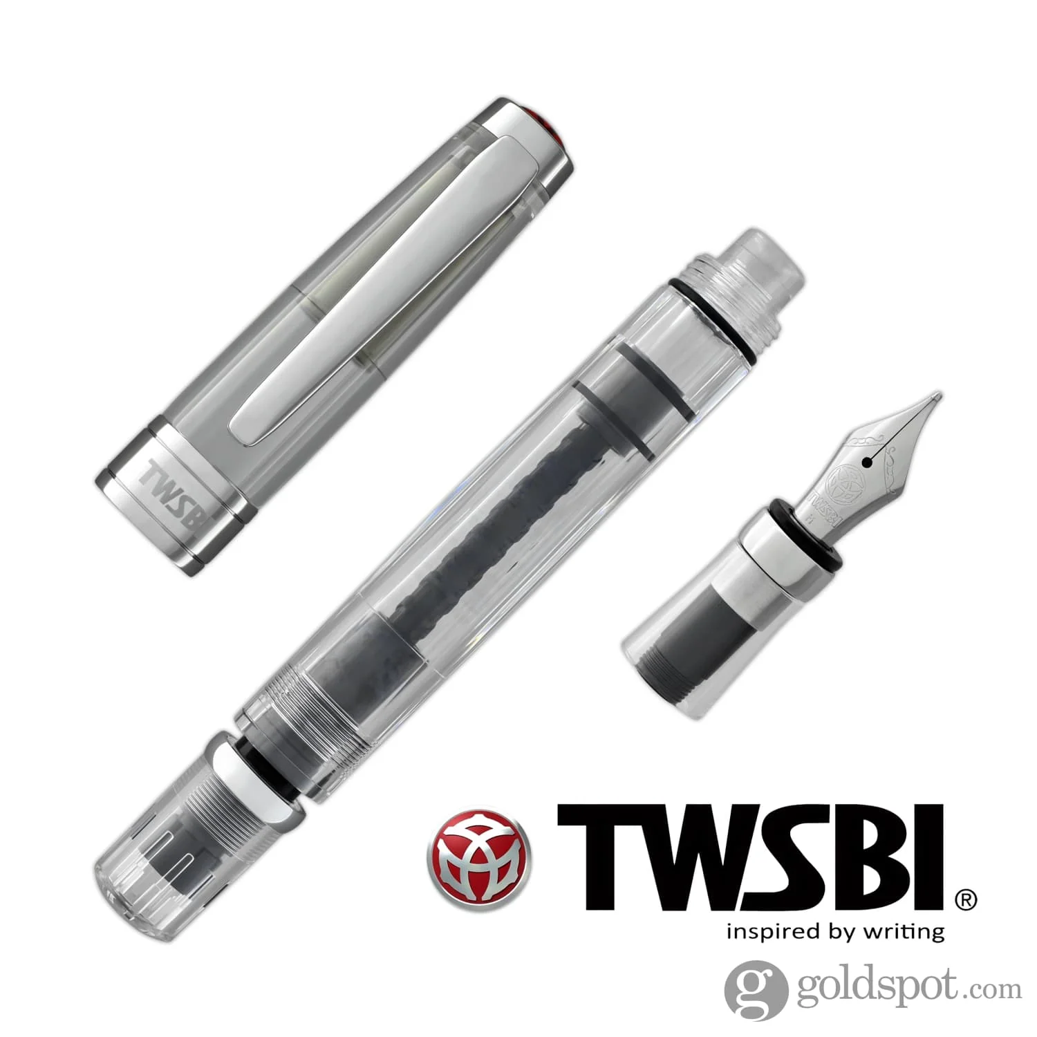 TWSBI Diamond 580 Fountain Pen in Clear Demonstrator