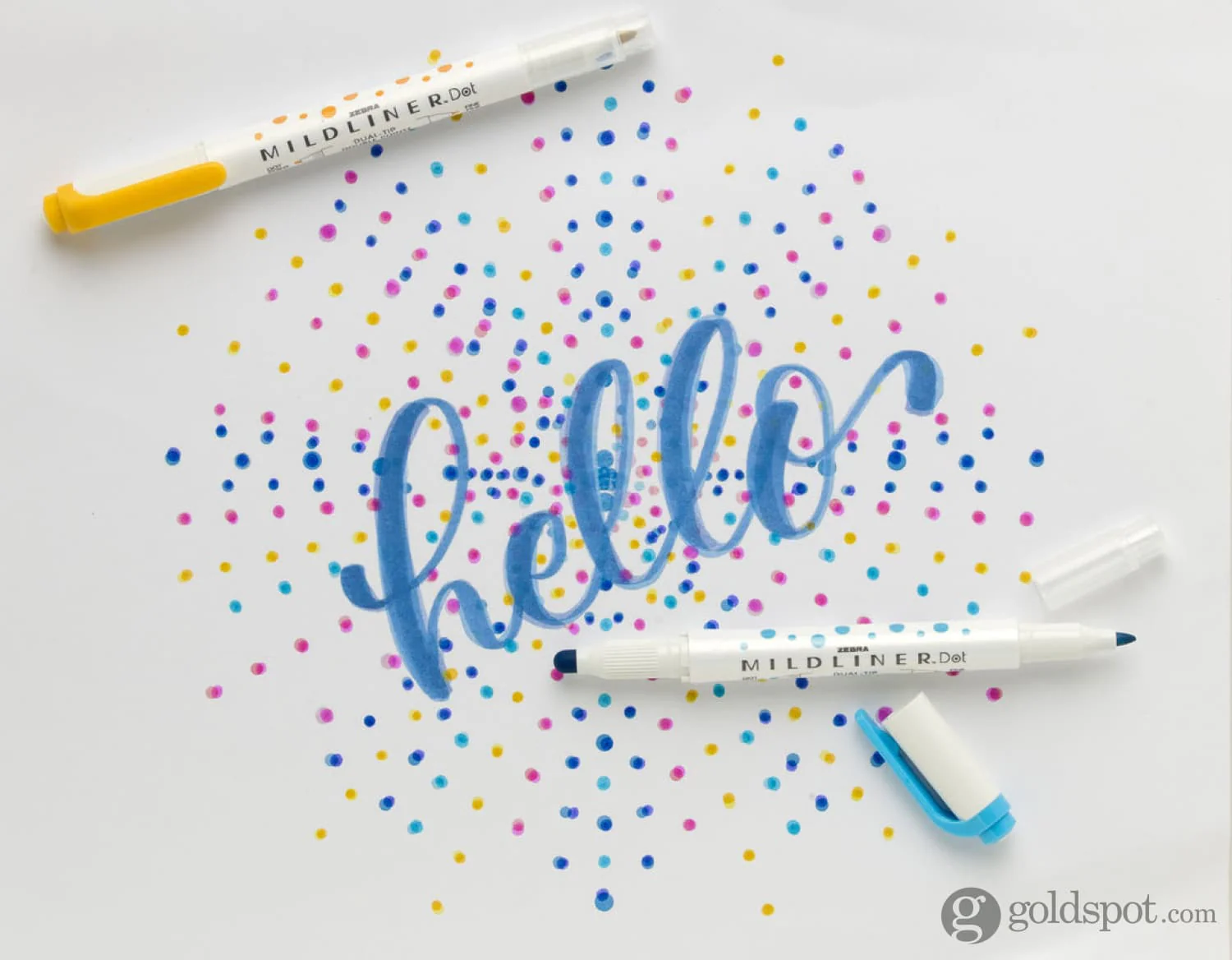 Zebra Mildliner Dual-Tip Dot Marker in Assorted Colors - Pack of 10