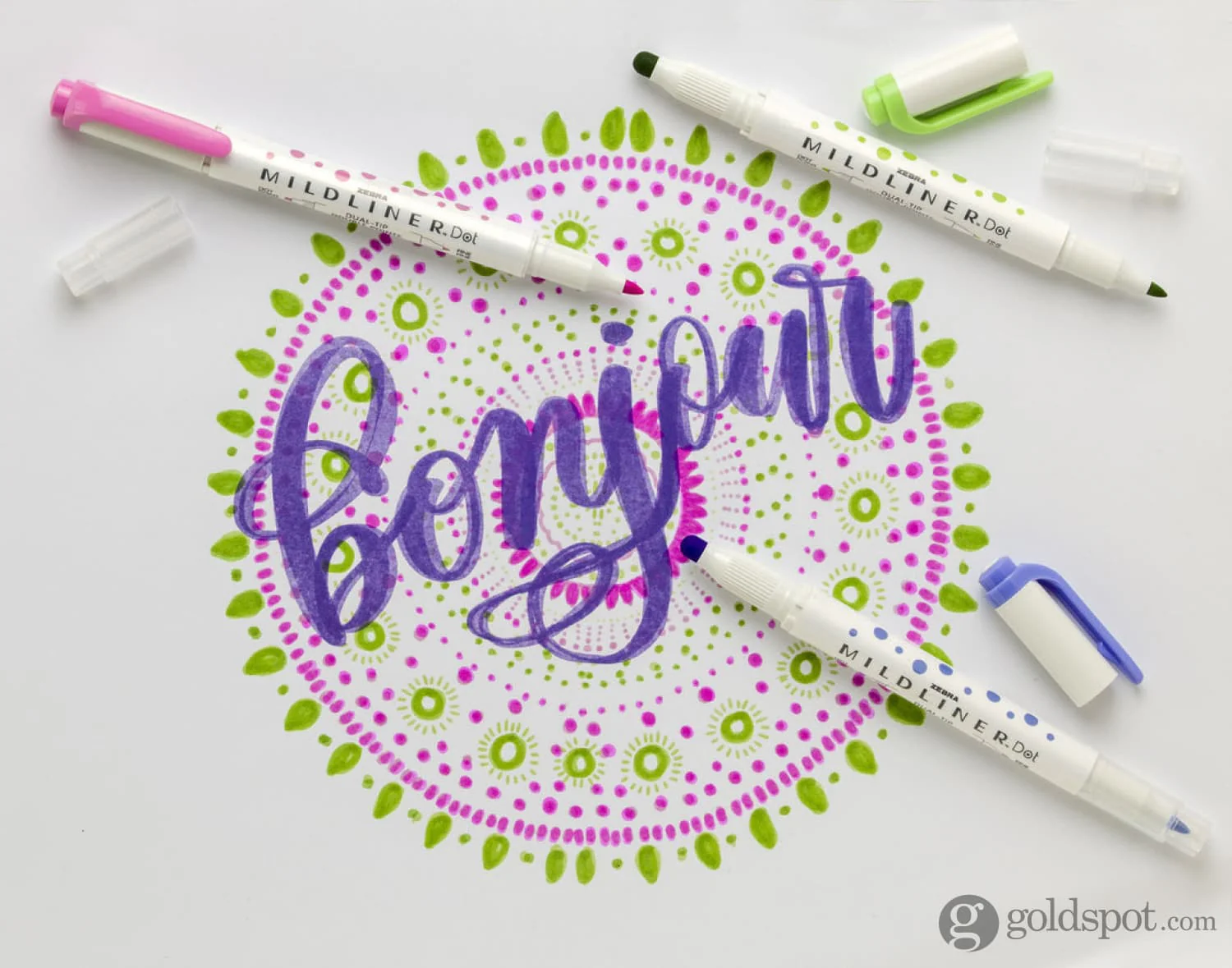 Zebra Mildliner Dual-Tip Dot Marker in Assorted Colors - Pack of 10