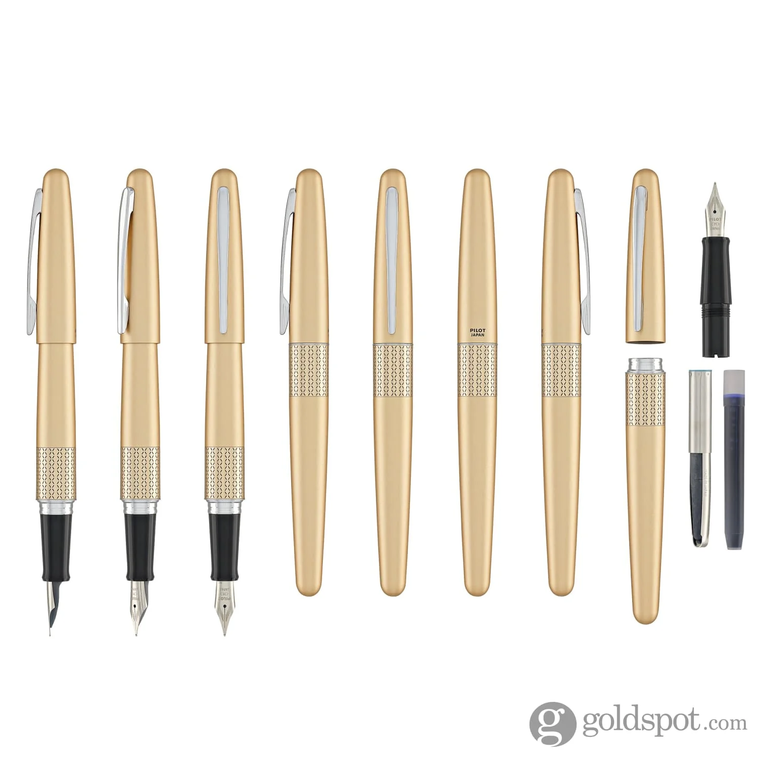 7481-pilot-metropolitan-zig-zag-gold-fountain-pen-medium-point-8.webp Pilot Metropolitan Zig Zag Gold Fountain Pen - Medium Point