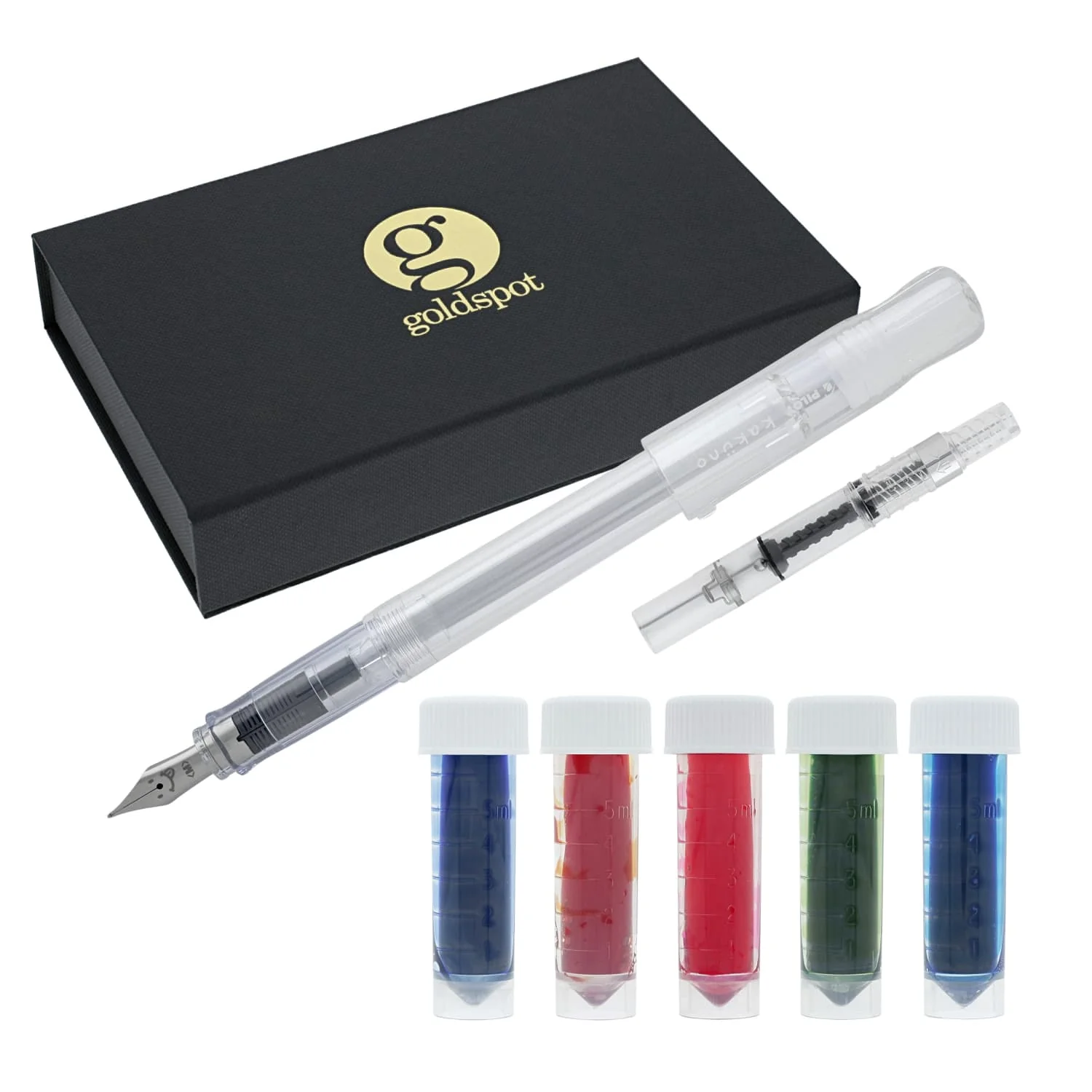 7516-pilot-kakuno-clear-demonstrator-fountain-pen-and-ink-gift-set-medium-point-1.webp Pilot Kakuno Clear Demonstrator Fountain Pen and Ink Gift Set - Medium Point