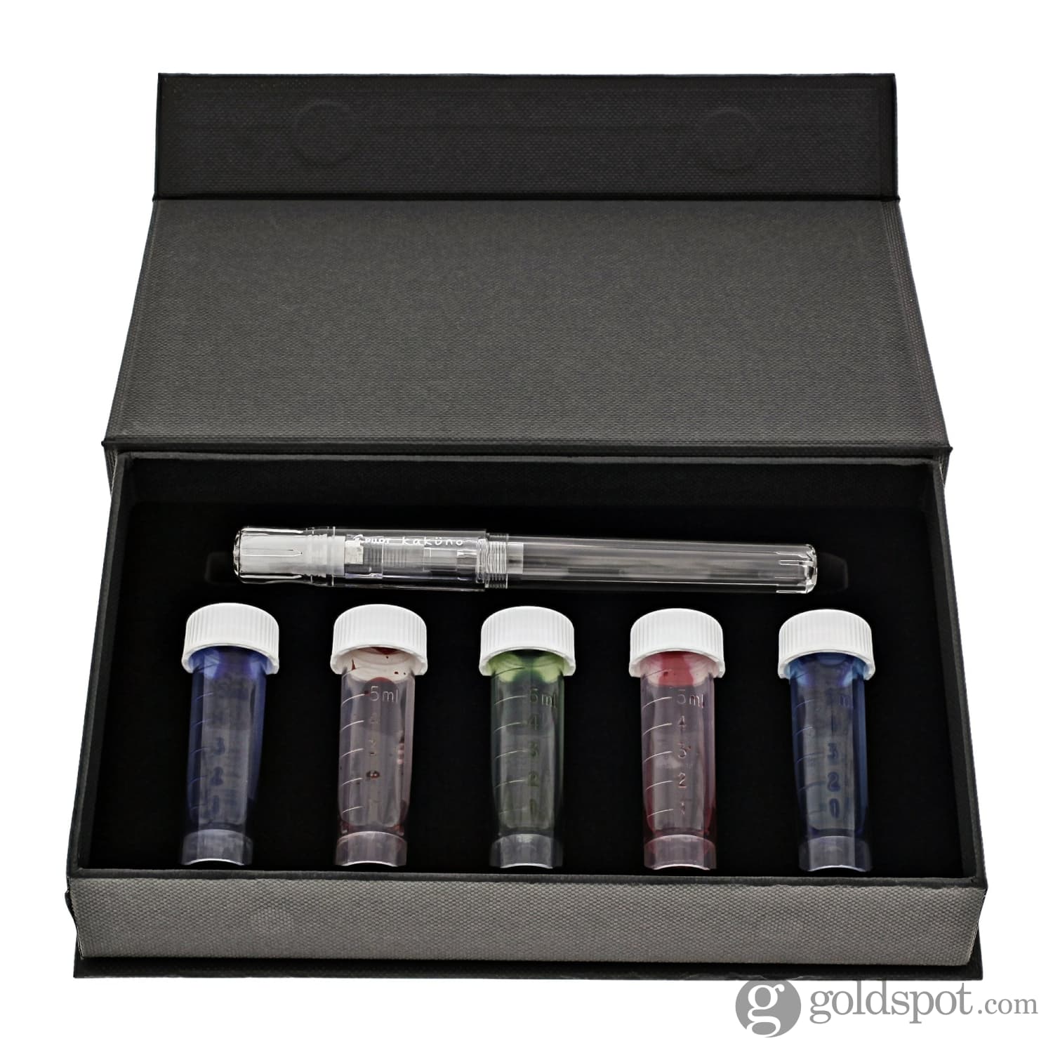 Pilot Kakuno Clear Demonstrator Fountain Pen and Ink Gift Set - Medium Point