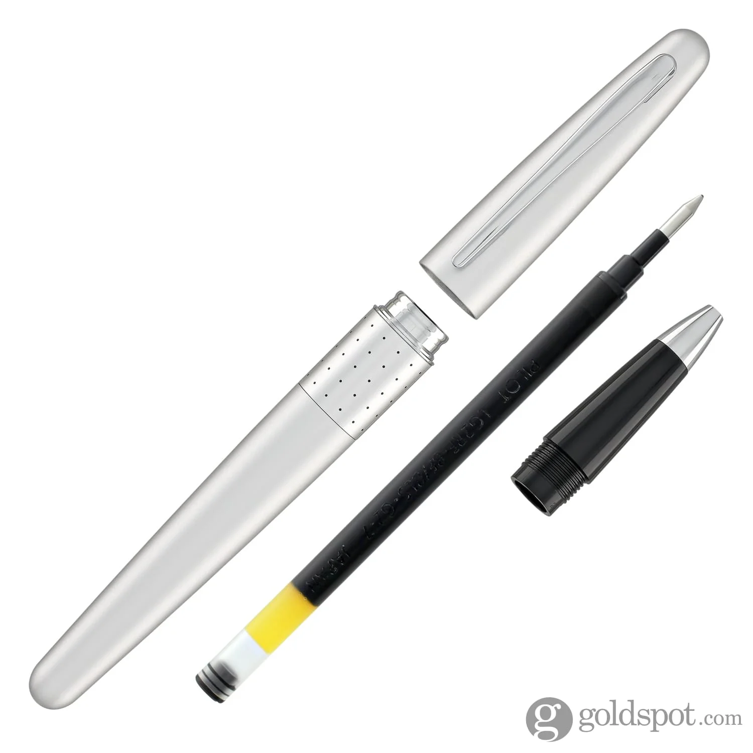 Pilot Metropolitan Rollerball Pen in Silver with Dot Design