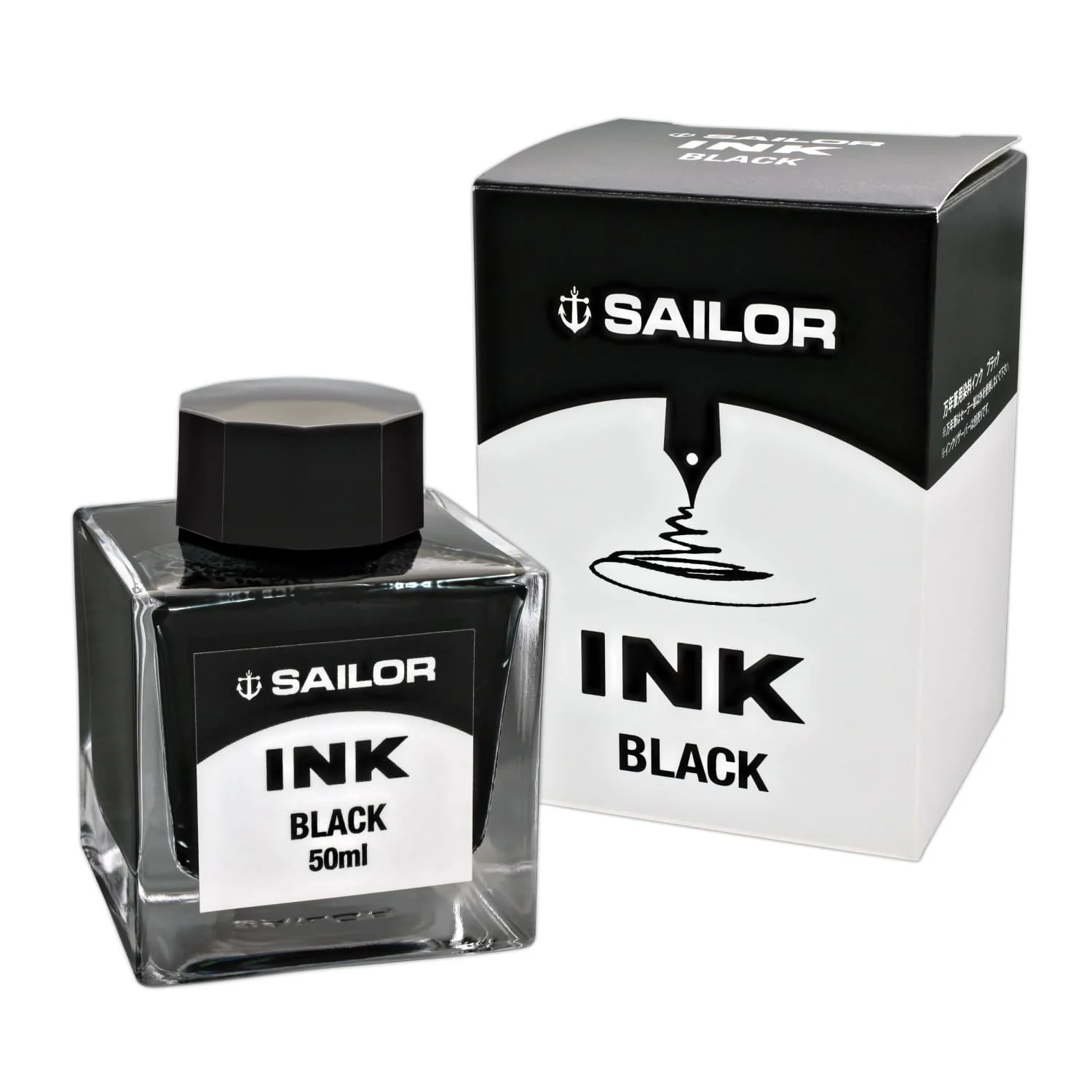 Sailor Jentle Bottled Ink in Black - 50 mL