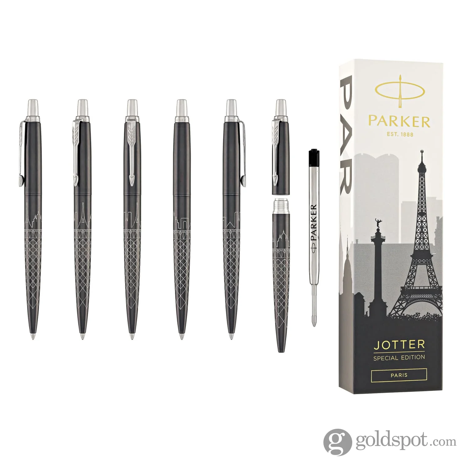 Parker Jotter Special Edition Paris Ballpoint Pen in Grey