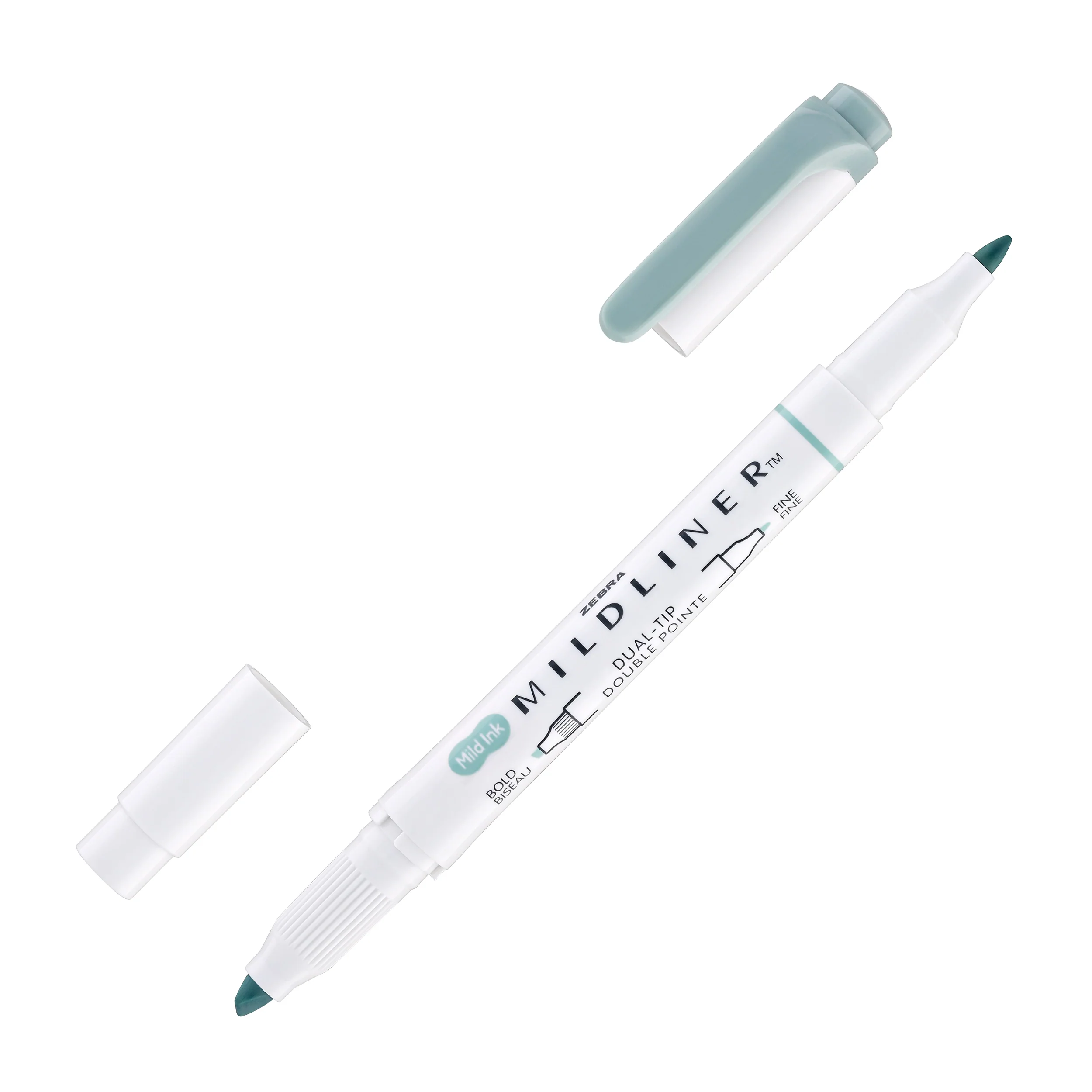 757-zebra-mildliner-dual-tip-highlighter-in-mint-2.webp Zebra Mildliner Dual-Tip Highlighter in Mint
