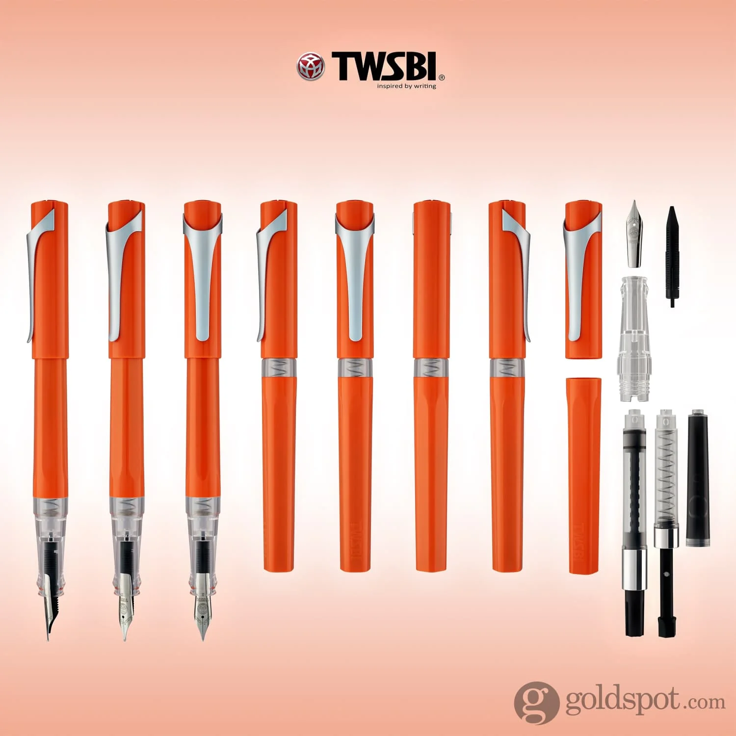 TWSBI Swipe Fountain Pen in Salmon