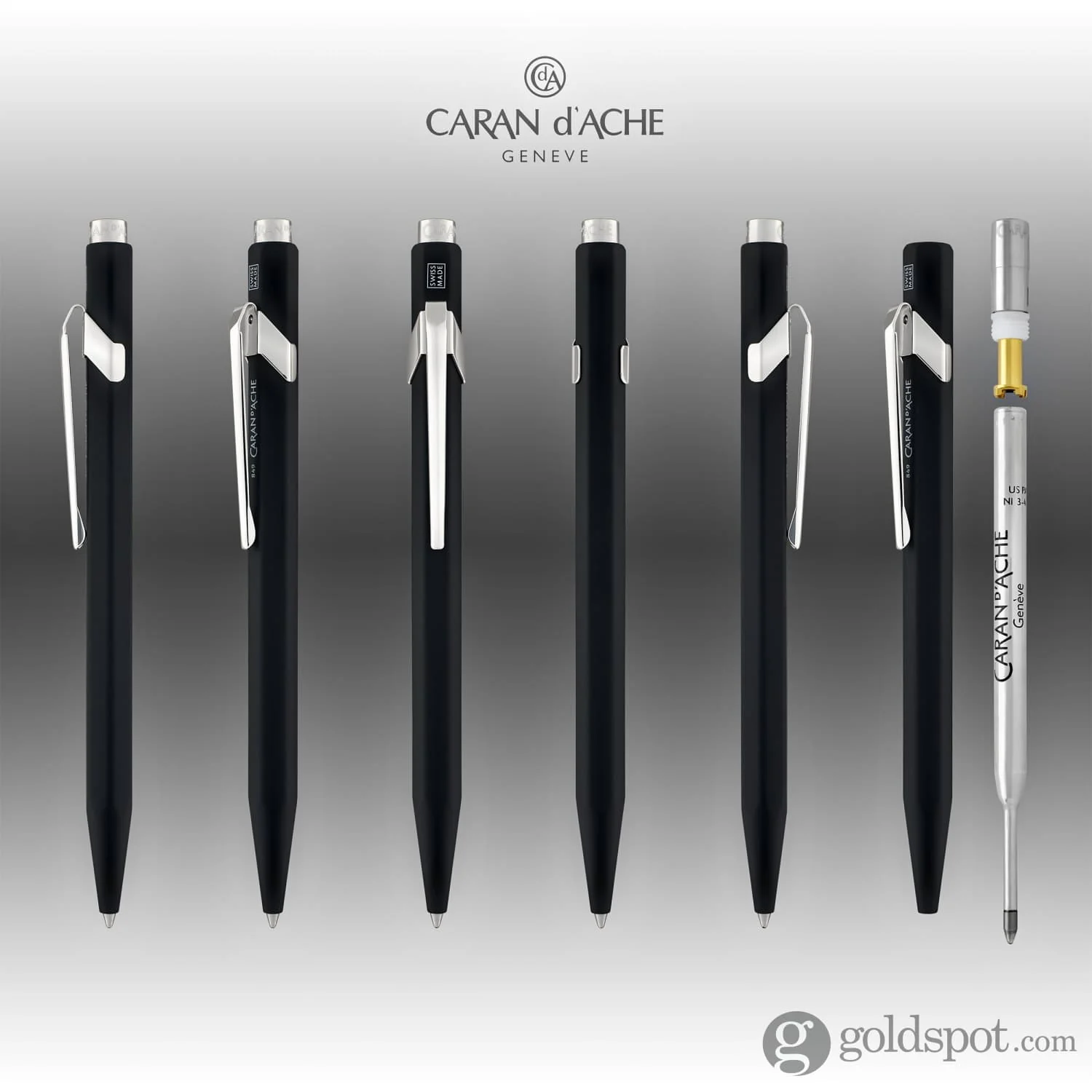 Caran d'Ache 849 Metal Ballpoint Pen in Black