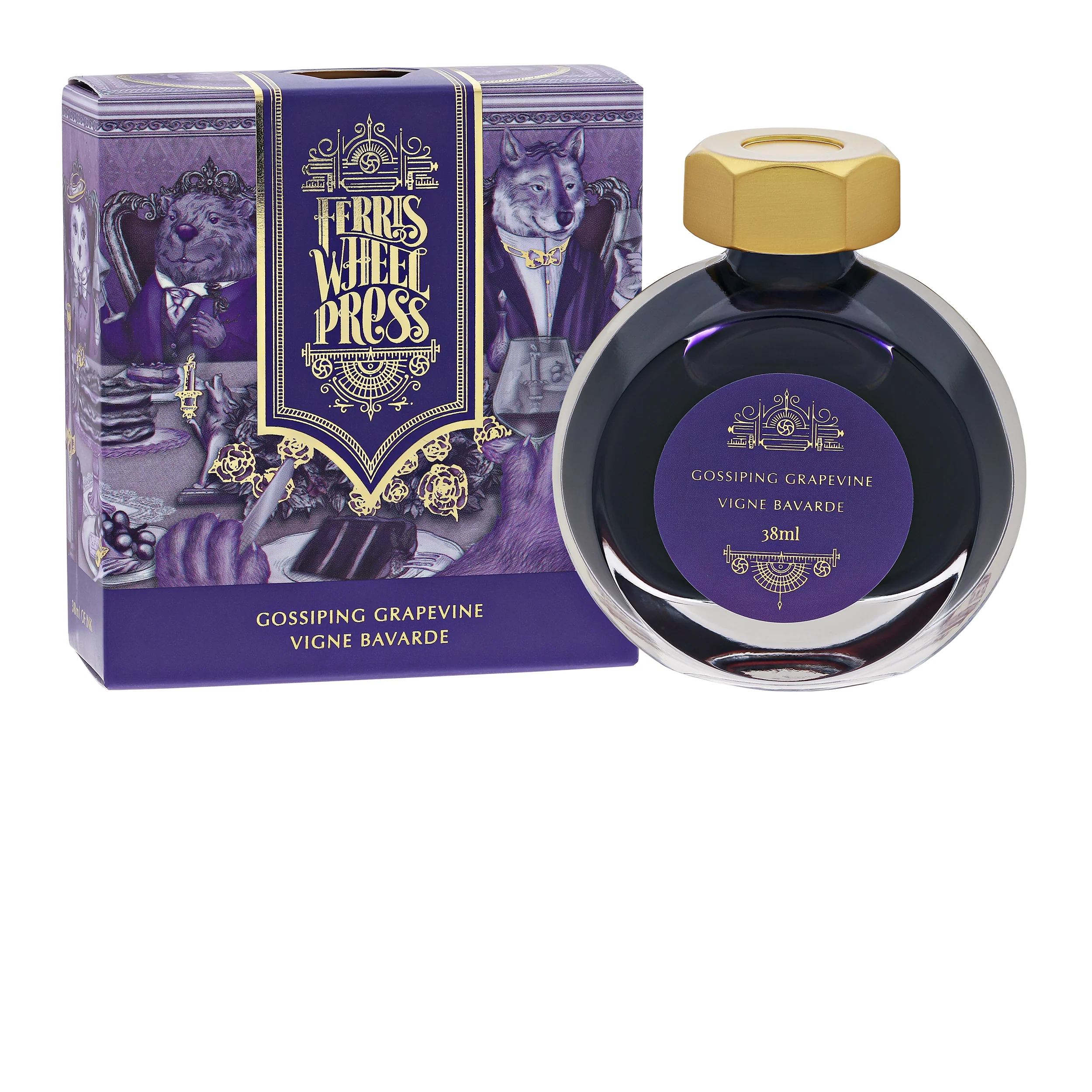 764-ferris-wheel-press-bottle-ink-in-gossiping-grapevine-38ml-1.webp Ferris Wheel Press Bottle Ink in Gossiping Grapevine - 38mL