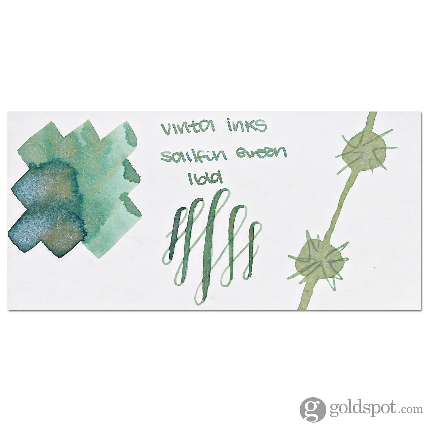 Vinta Inks The Awareness Project Bottled Ink in Sailfin Green [Ibid 1829] - 30mL
