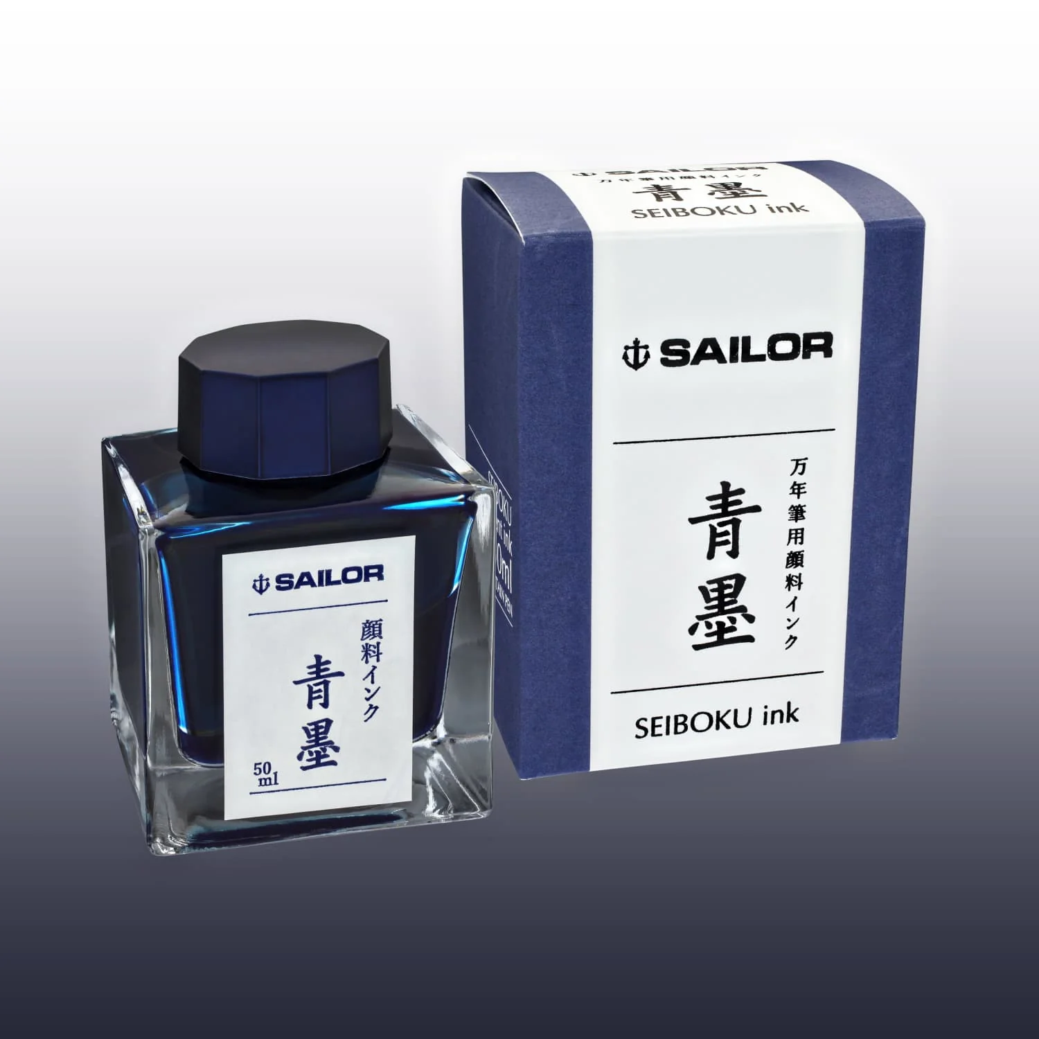 7700-sailor-bottled-ink-in-seiboku-blue-black-50-ml-1.webp Sailor Bottled Ink in Seiboku (Blue Black) - 50 mL
