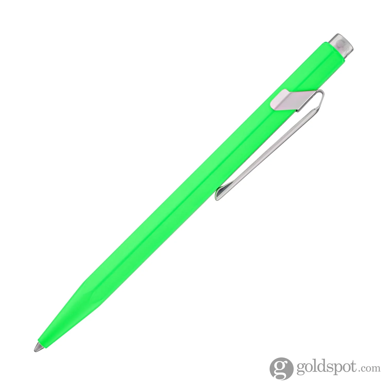 Caran d'Ache 849 Metal Ballpoint Pen in Fluorescent Yellow & Green