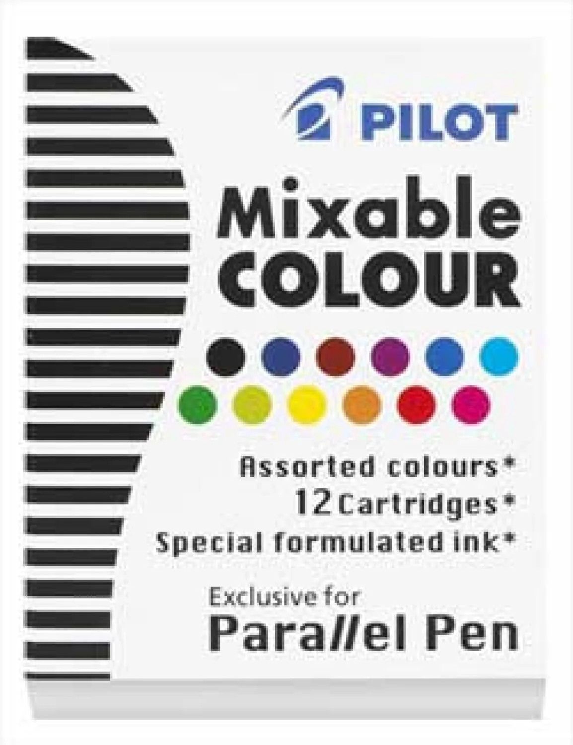 7731-pilot-parallel-ink-cartridges-in-assorted-colors-pack-of-12-1.webp Pilot Parallel Ink Cartridges in Assorted Colors - Pack of 12