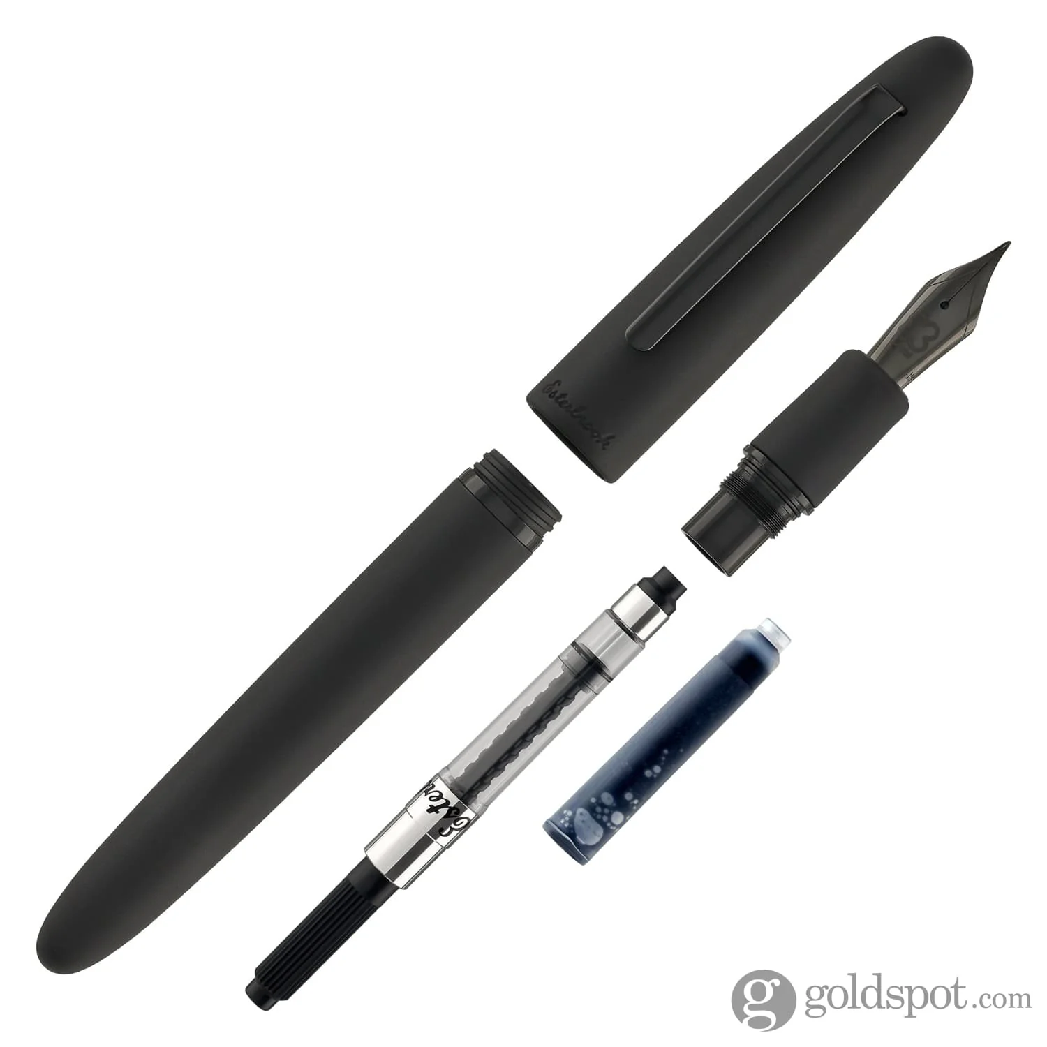 7788-esterbrook-estie-regular-fountain-pen-raven-with-black-trim-7.webp Esterbrook Estie Regular Fountain Pen Raven with Black Trim