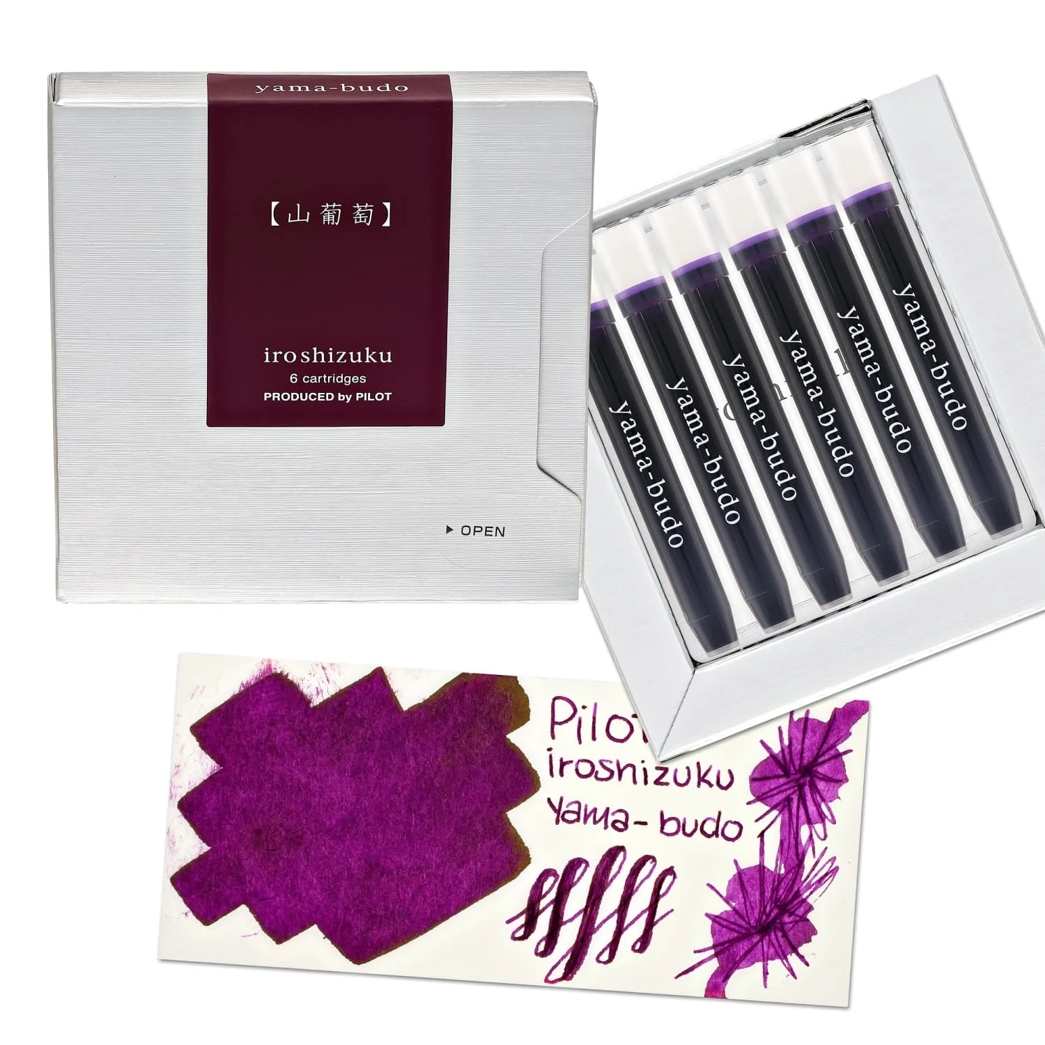 7794-pilot-iroshizuku-ink-cartridges-in-yama-budo-crimson-glory-vine-pack-of-6-1.webp Pilot Iroshizuku Ink Cartridges in Yama-budo (Crimson Glory Vine) - Pack of 6