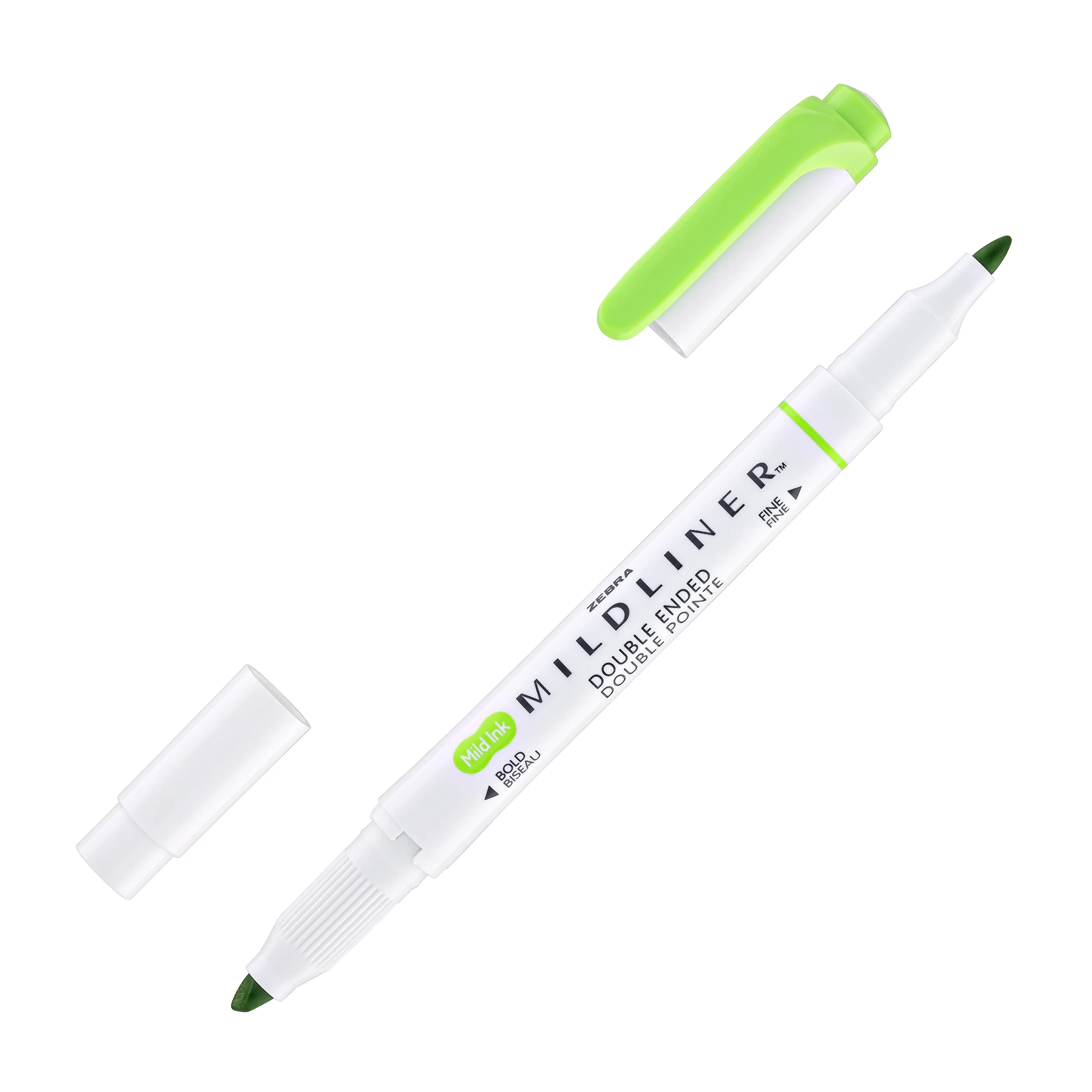 780-zebra-mildliner-dual-tip-highlighter-in-green-2.webp Zebra Mildliner Dual-Tip Highlighter in Green