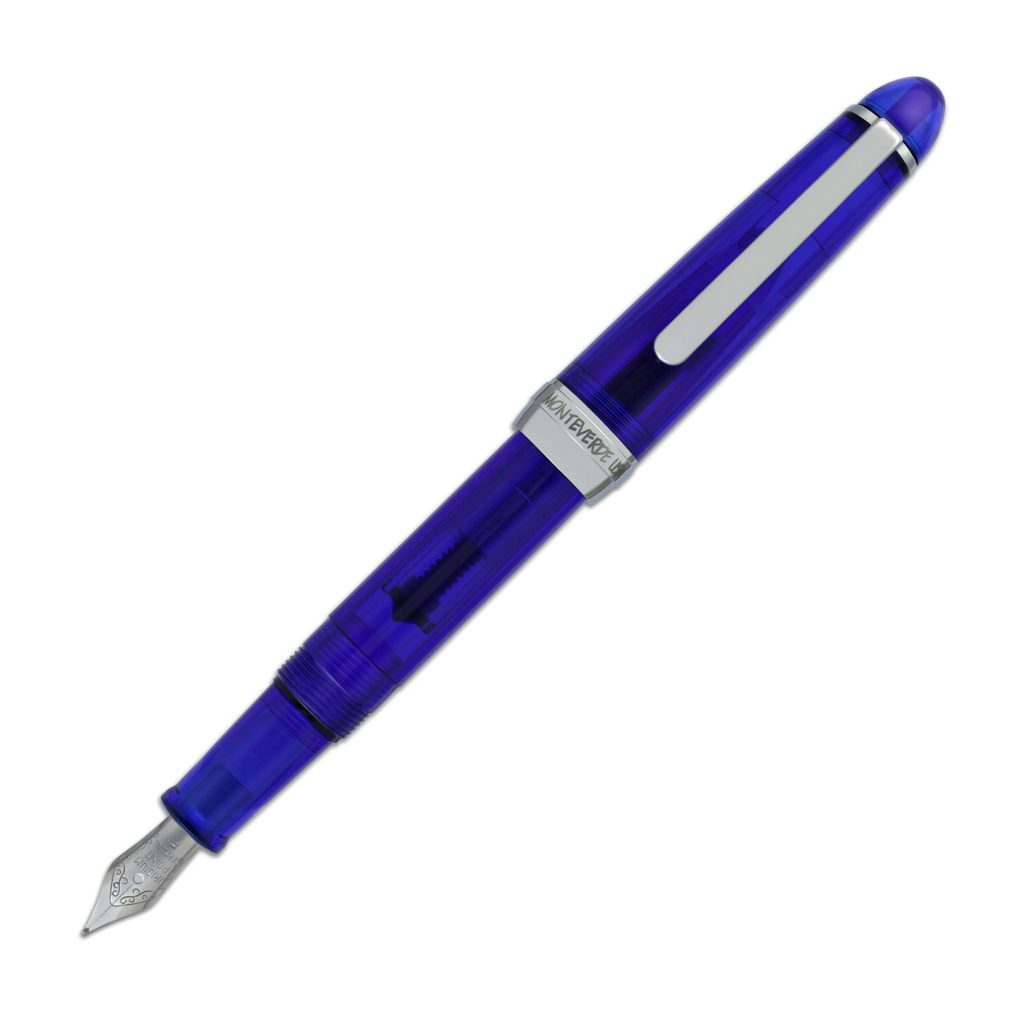 Monteverde Monza Fountain Pen in Blue - Fine, Medium and Omniflex Nibs - Pack of 3
