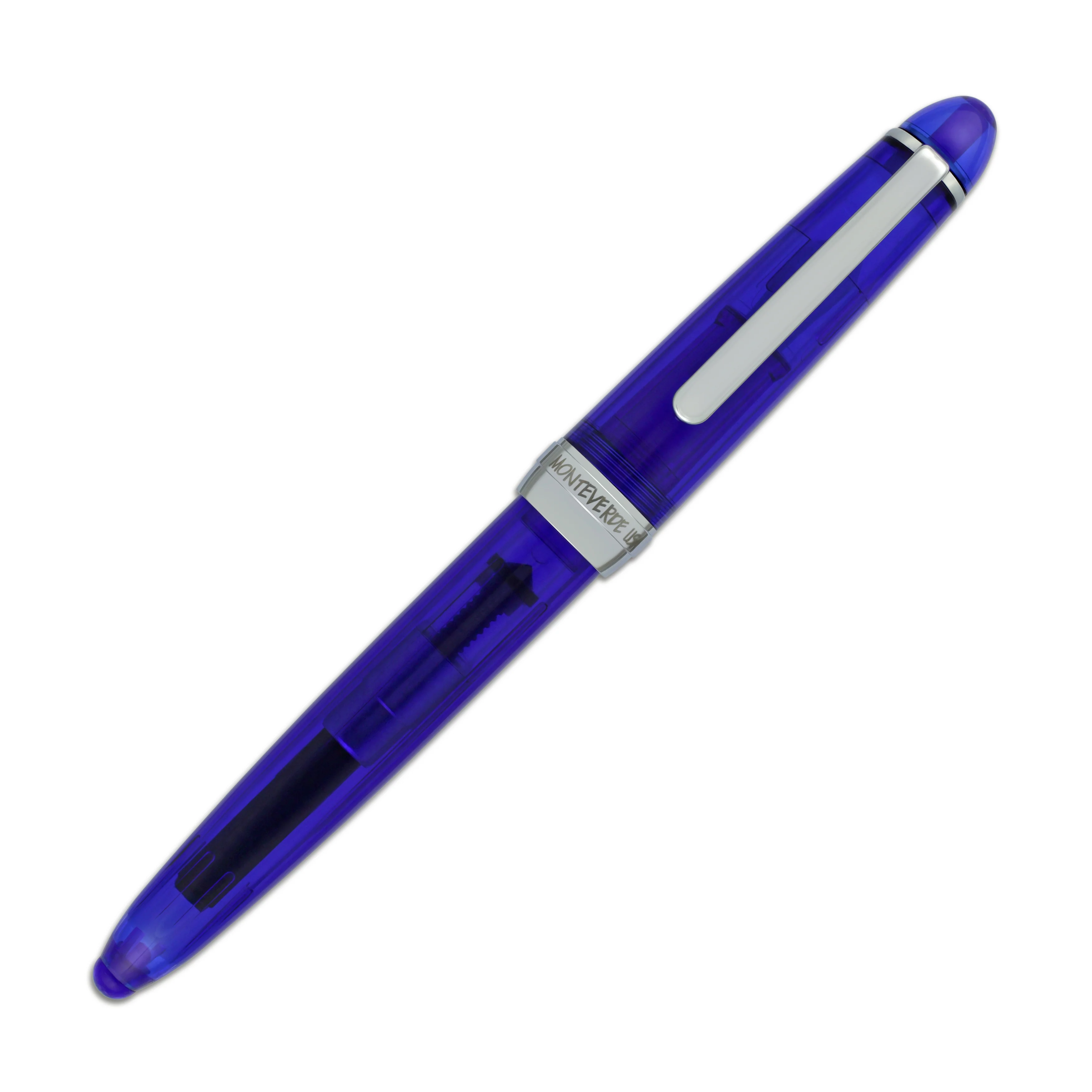 Monteverde Monza Fountain Pen in Blue - Fine, Medium and Omniflex Nibs - Pack of 3