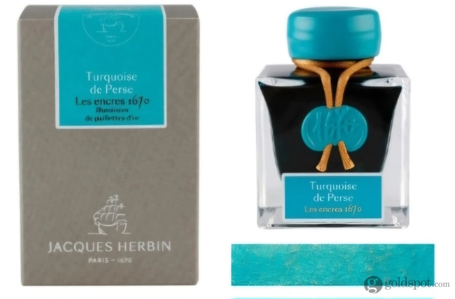 7828-j.-herbin-1670-turquoise-de-perse-bottled-ink-50-ml-5.webp J. Herbin 1670 Turquoise de Perse Bottled Ink - 50 mL