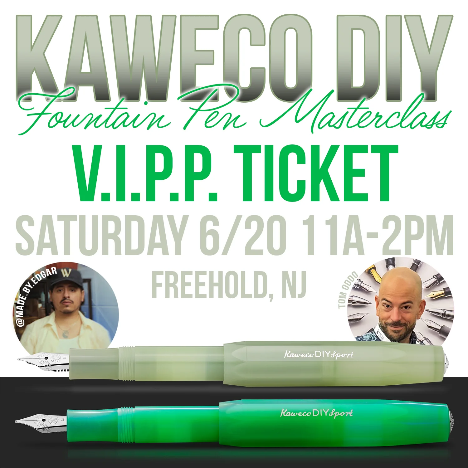 785-kaweco-diy-fountain-pen-masterclass-vipp-ticket-saturday-june-20th-1.webp Kaweco DIY Fountain Pen Masterclass VIPP Ticket - Saturday June 20th