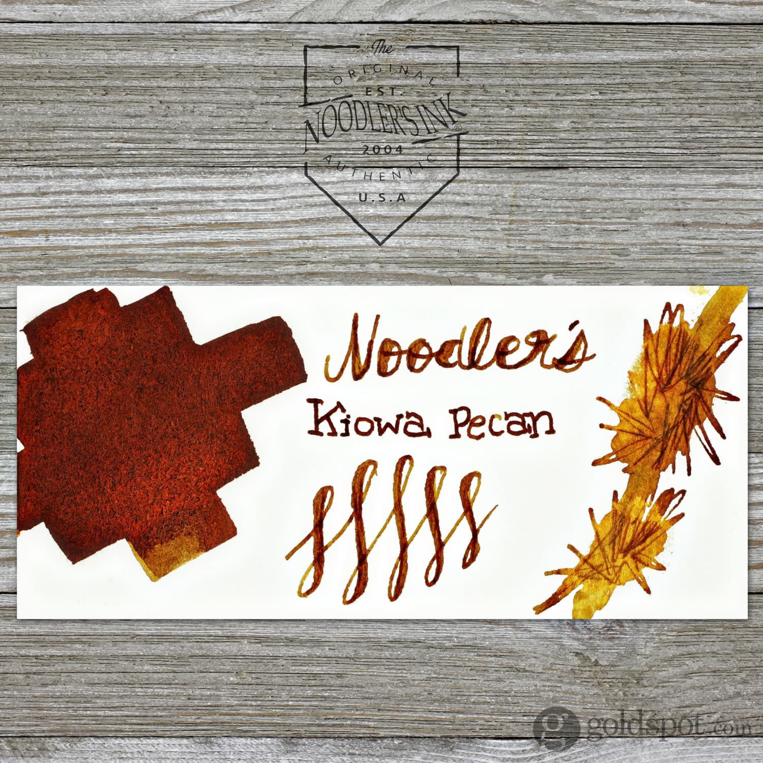 Noodler's Kiowa Pecan Brown Fountain Pen Ink - 3oz Bottle