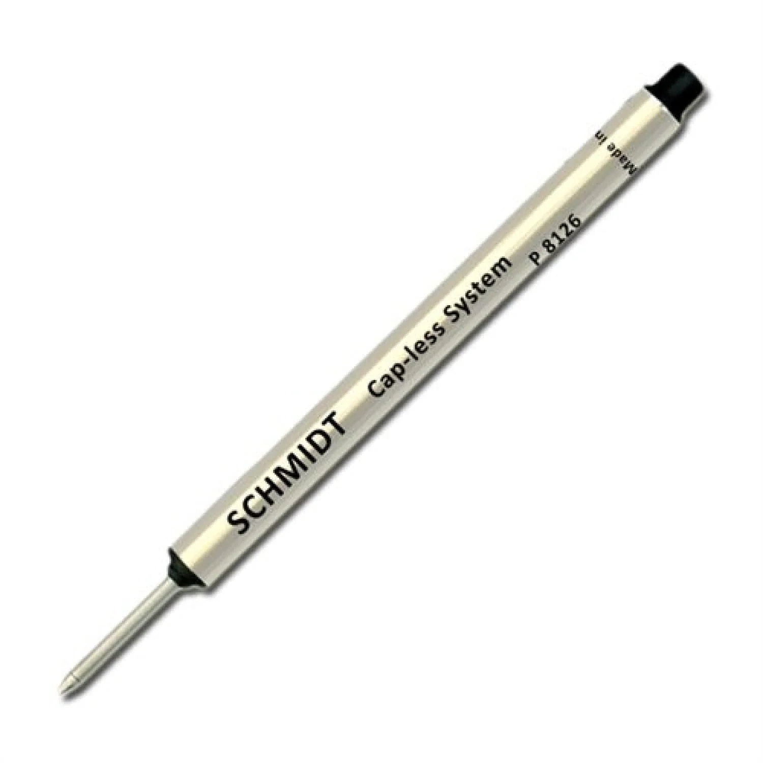 Schmidt Short P8126 Capless Rollerball Refill in Black - Fine Point by Monteverde