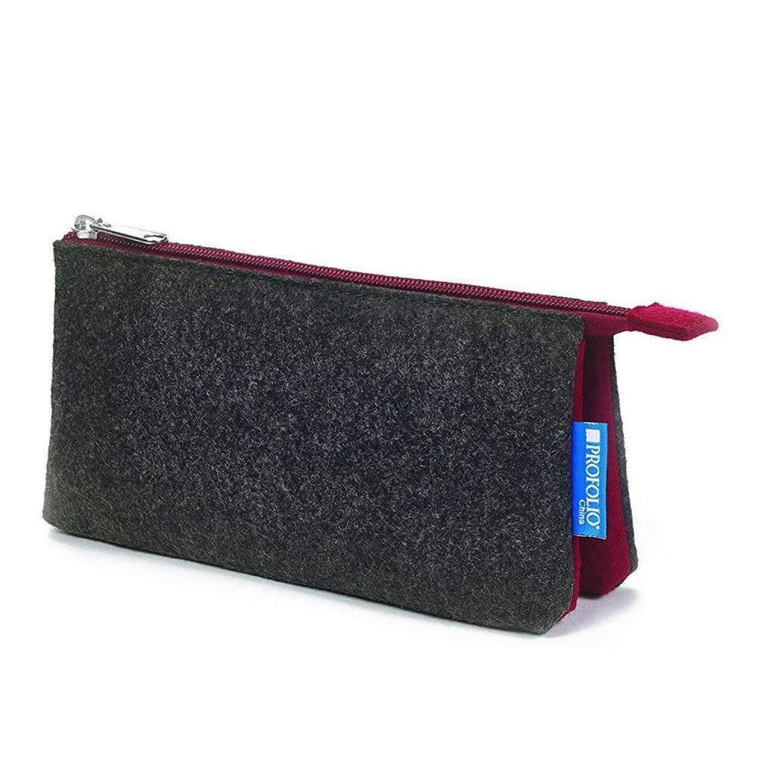 7879-itoya-profolio-small-midtown-pouch-in-charcoal-and-maroon-1.jpg Itoya Profolio Small Midtown Pouch in Charcoal and Maroon