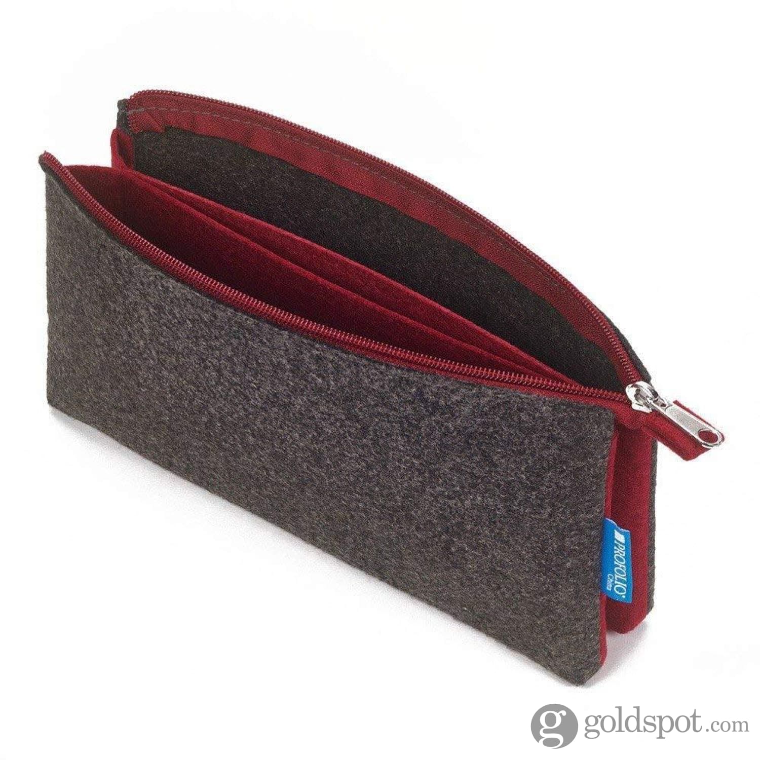 7879-itoya-profolio-small-midtown-pouch-in-charcoal-and-maroon-2.jpg Itoya Profolio Small Midtown Pouch in Charcoal and Maroon