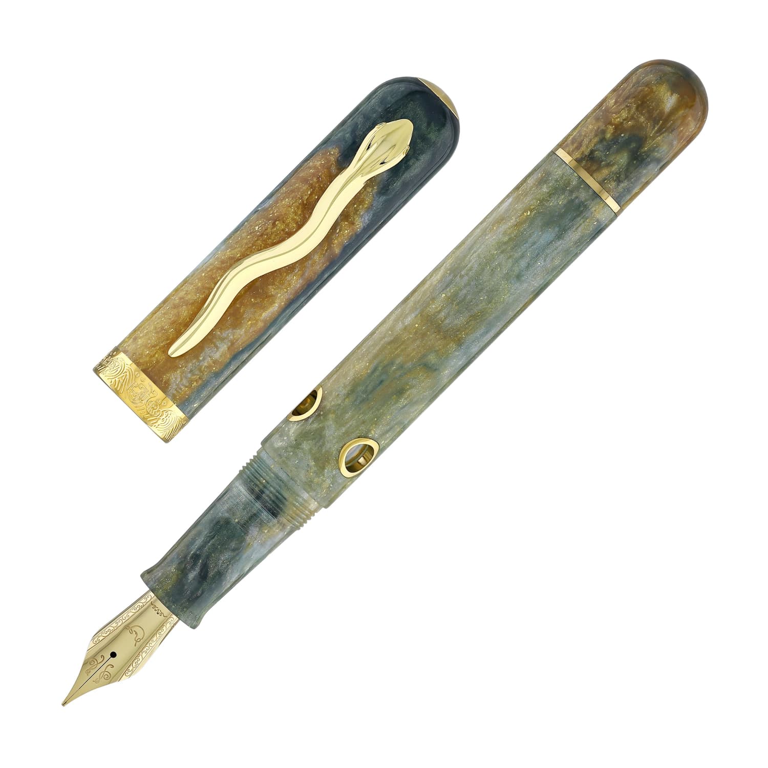 7882-nahvalur-nautilus-fountain-pen-in-year-of-the-snake-1.jpg Nahvalur Nautilus Fountain Pen in Year of the Snake