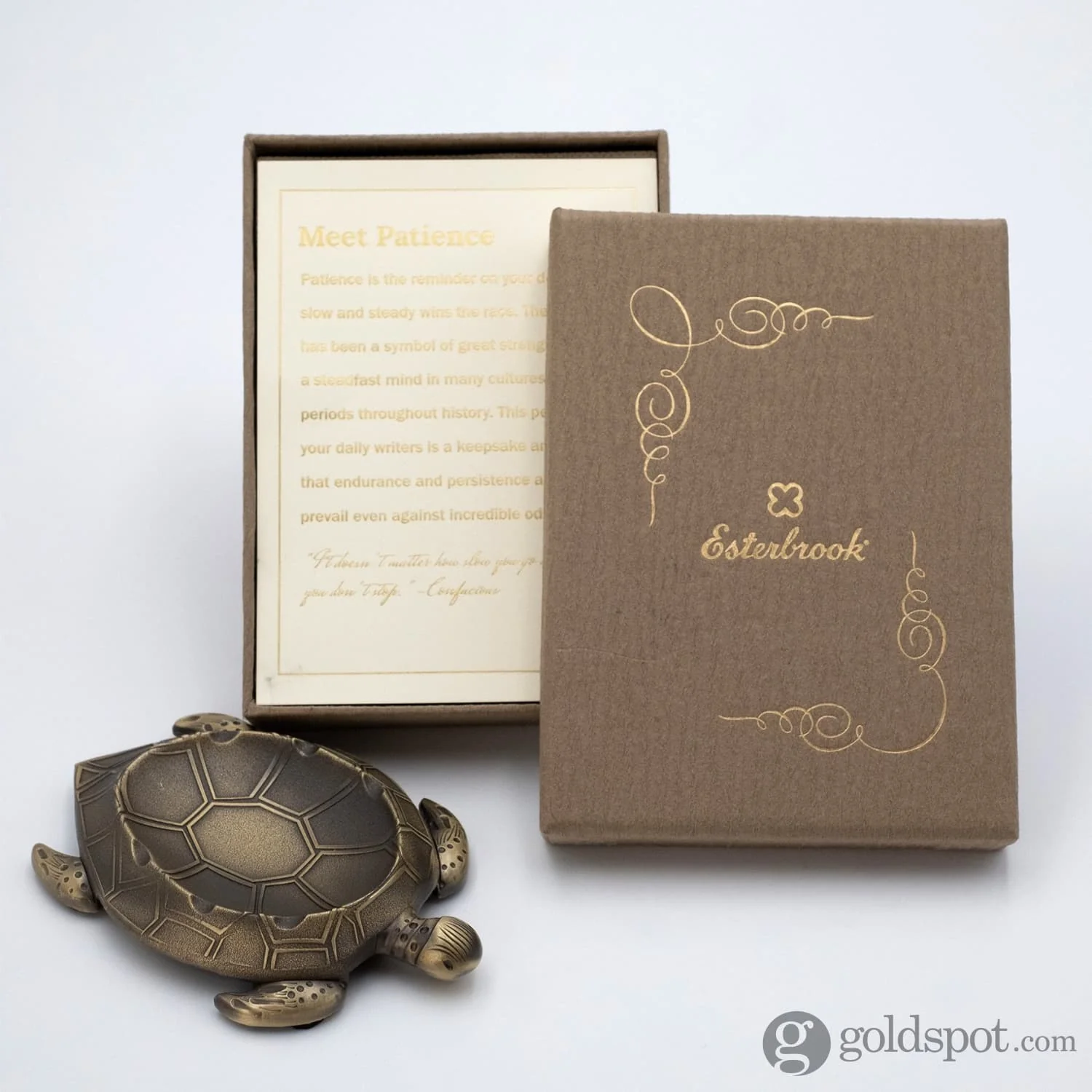 7944-esterbrook-patience-the-turtle-brass-pen-rest-4.webp Esterbrook "Patience the Turtle" Brass Pen Rest